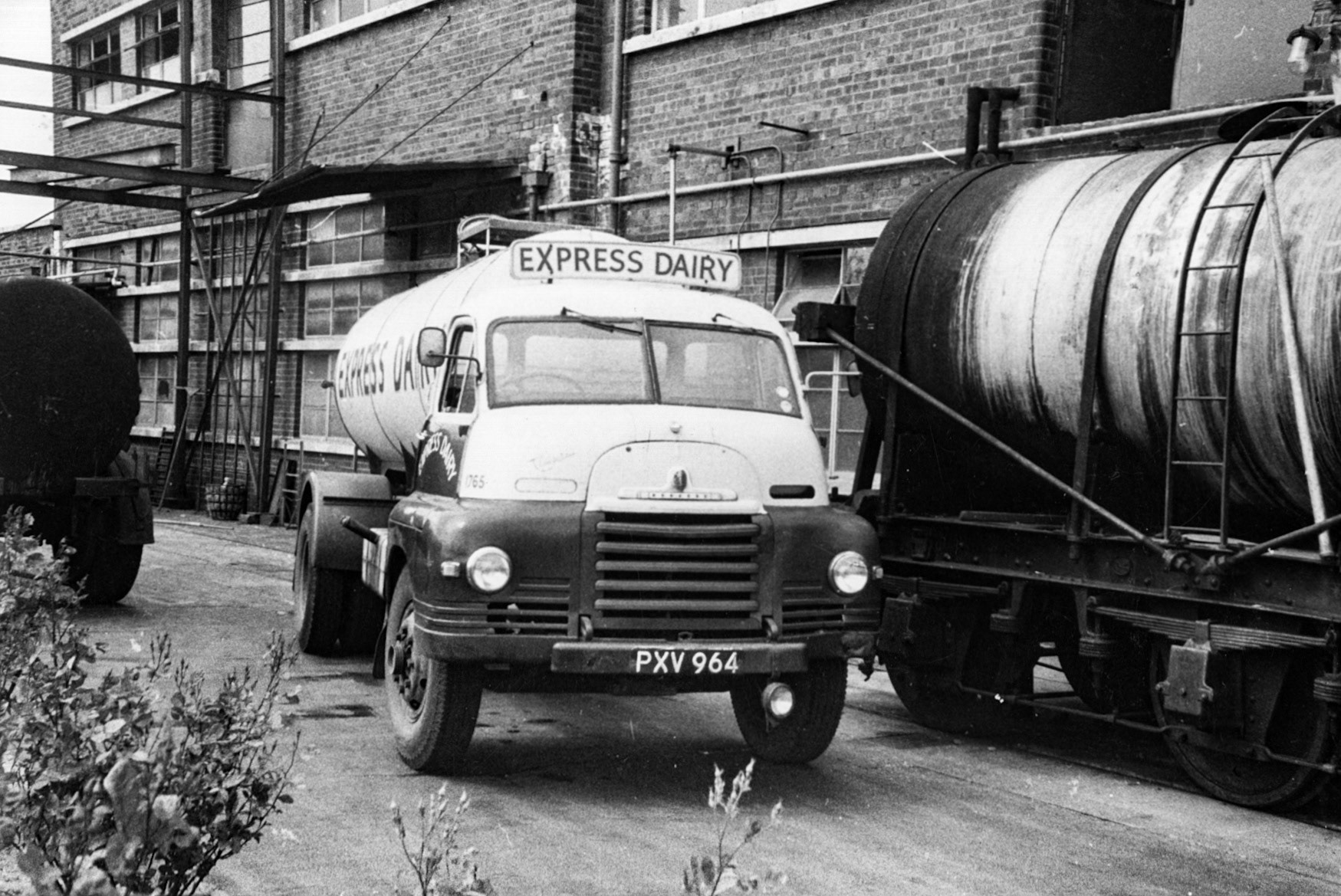 1960's Express Tanker Reg PXV 964 pictured at Chard Junction, location identified by John Woodley. (Courtesy Dave Fane)