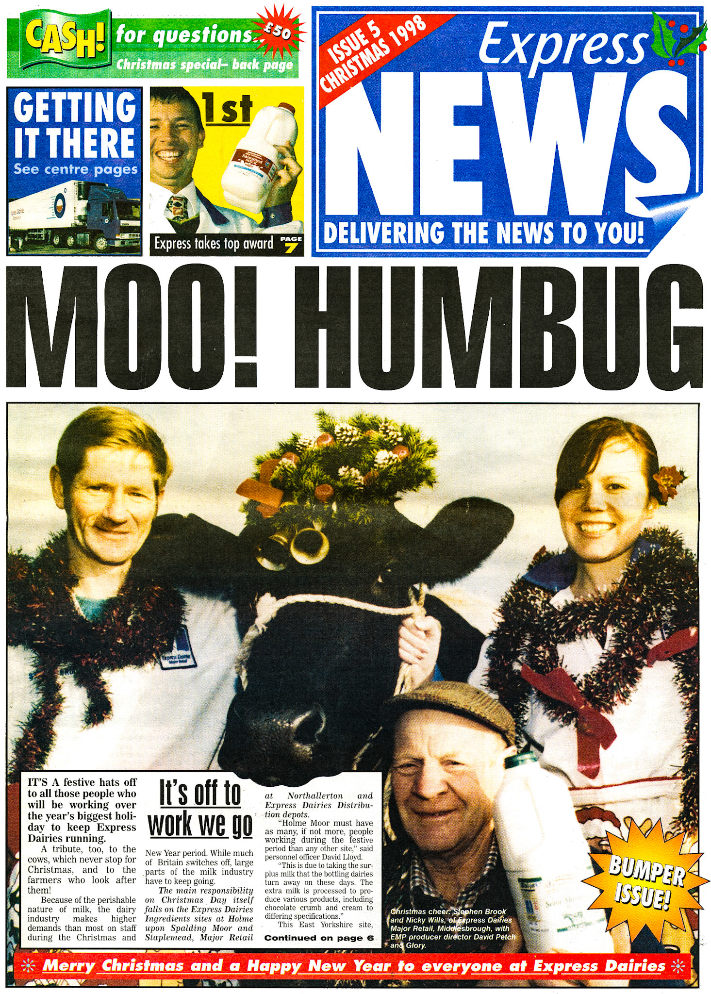 1998 Christmas-Express News Front Cover