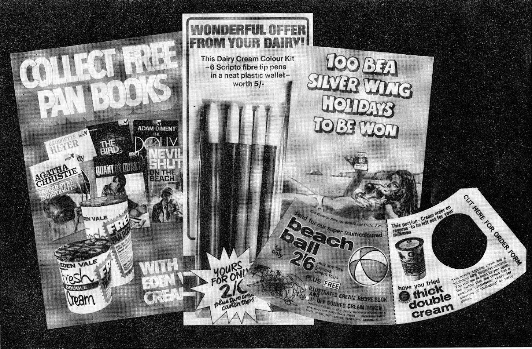 1970 Sales promotions from Express and Eden Vale (Courtesy Doreen Williams)