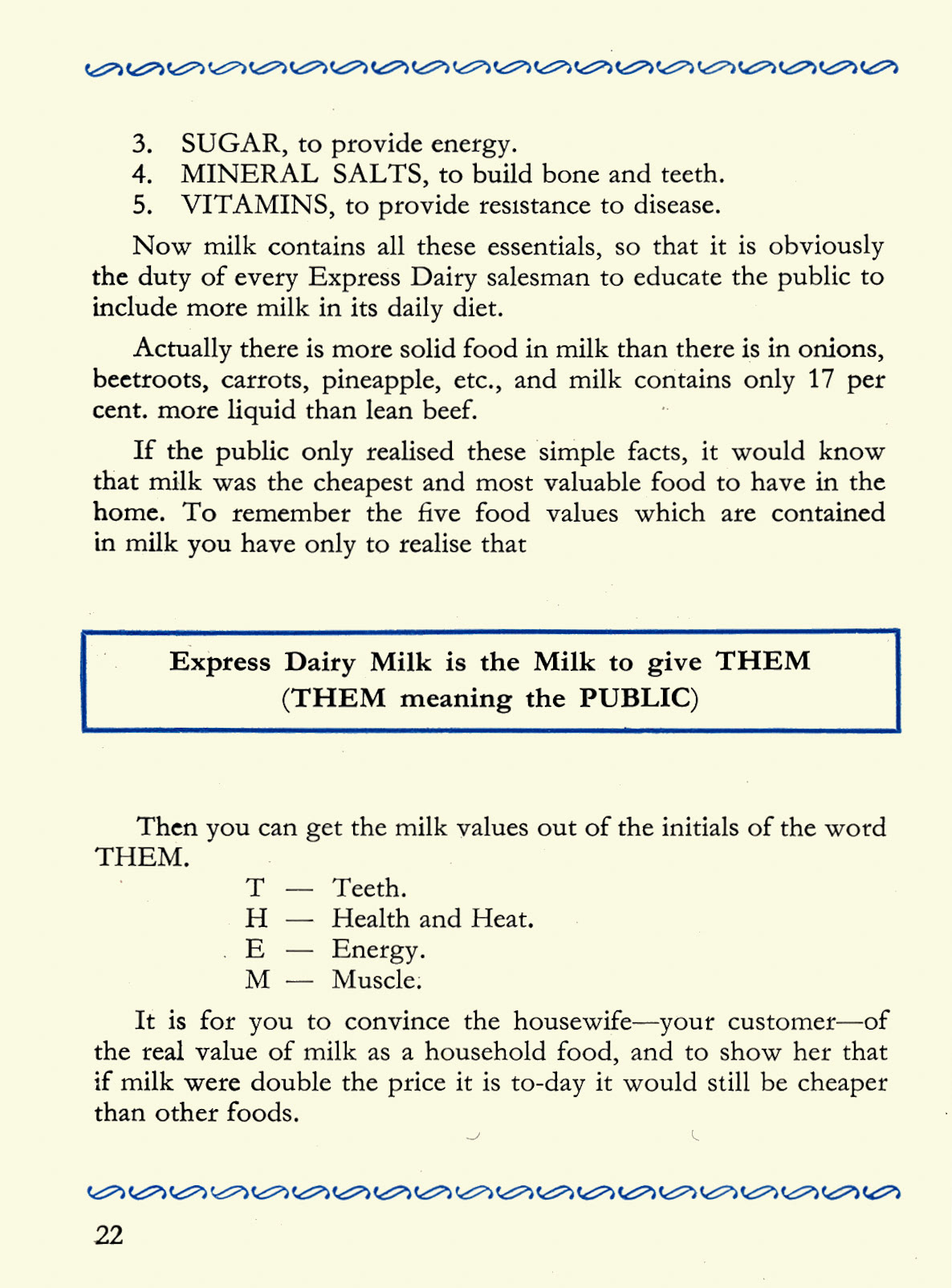 1956 Express Salesman's Manual, Fourth Edition published 1954, presented to Roger Gillard, Orpington Depot