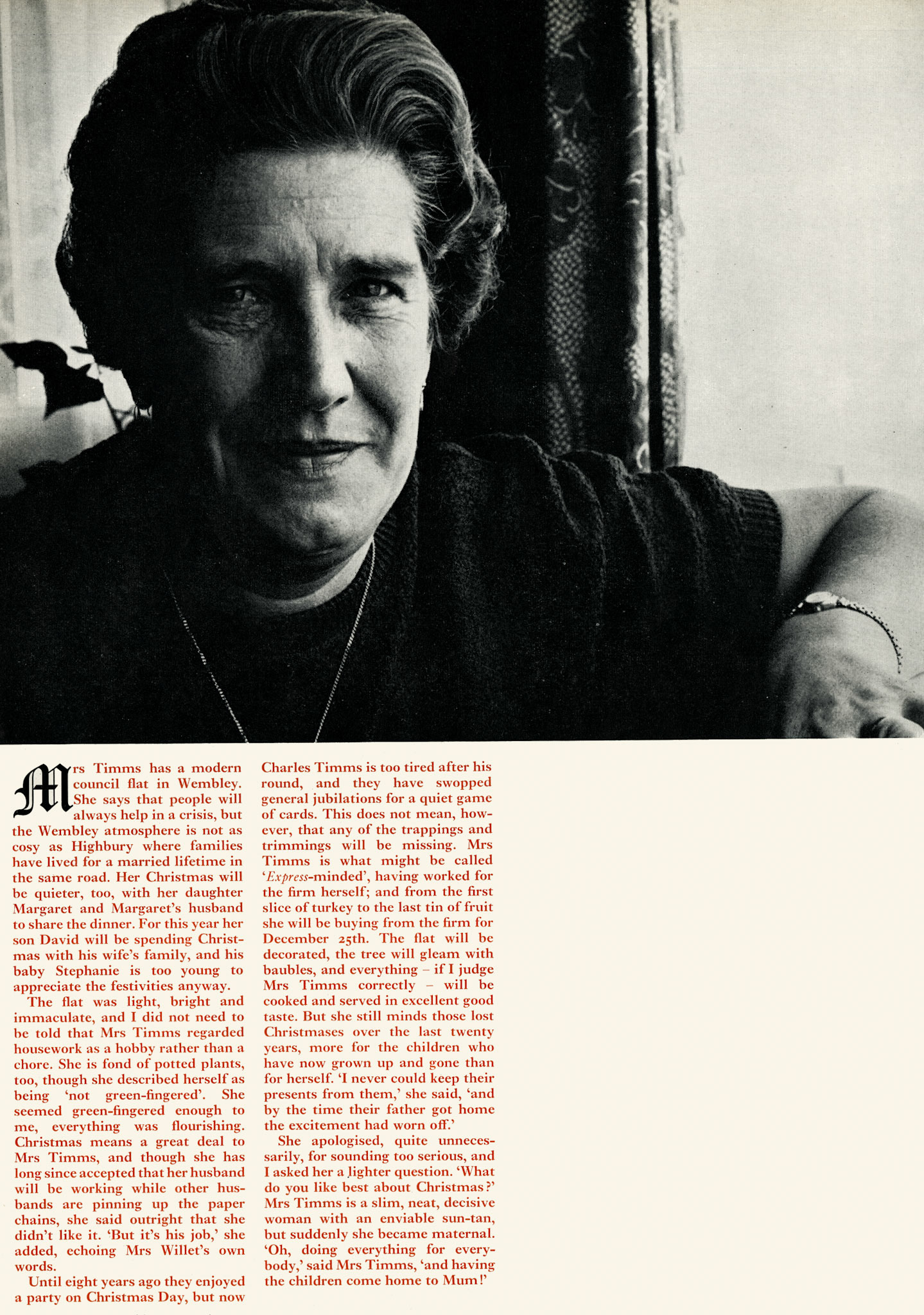 1969 Wembley milkman Charles Timms works on Christmas Day, so Express News interviewed his wife to find out what that means to the family. (Express News Christmas)