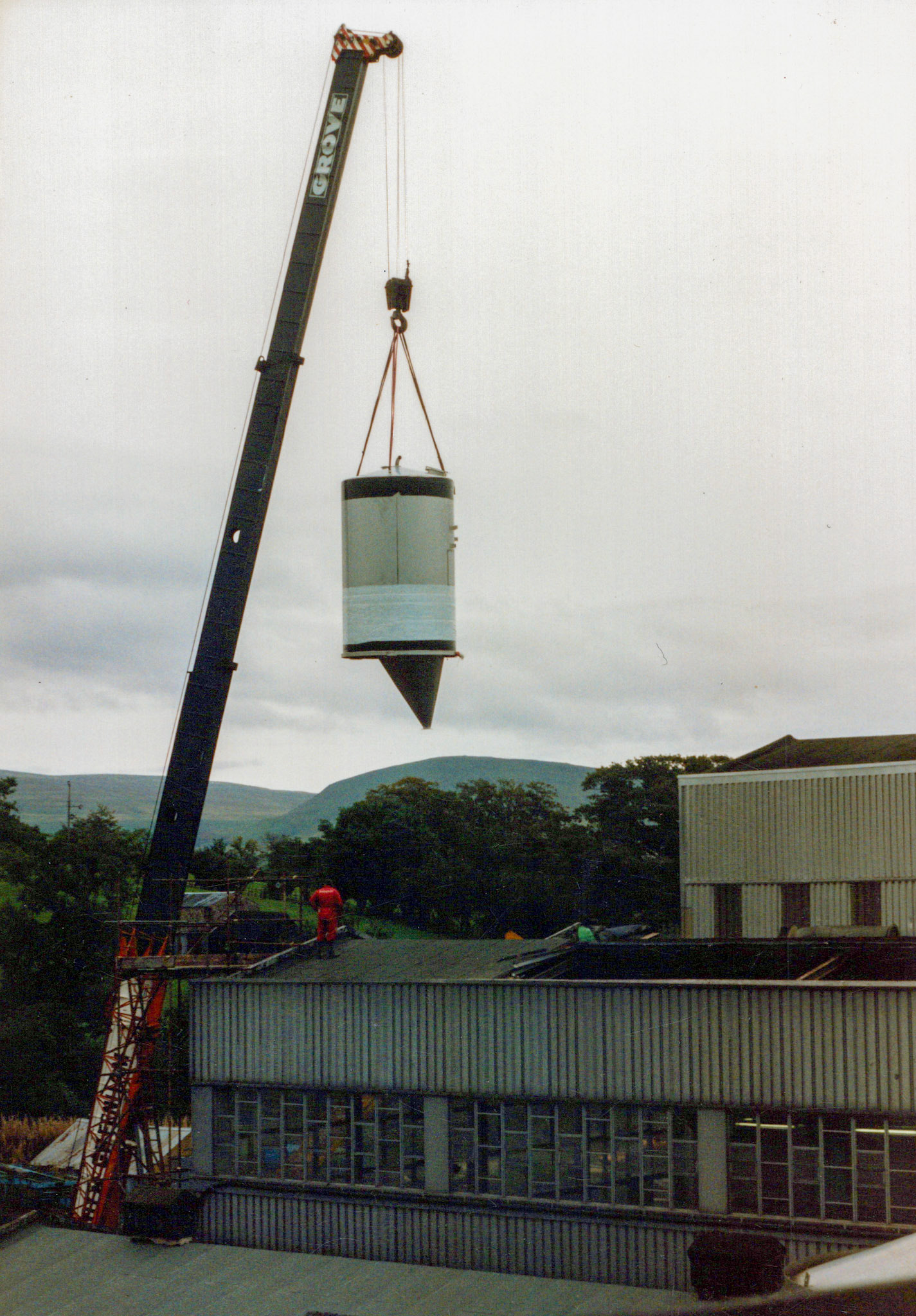 1980's Appleby Spray Drier Installation. (Courtesy David Atkinson)