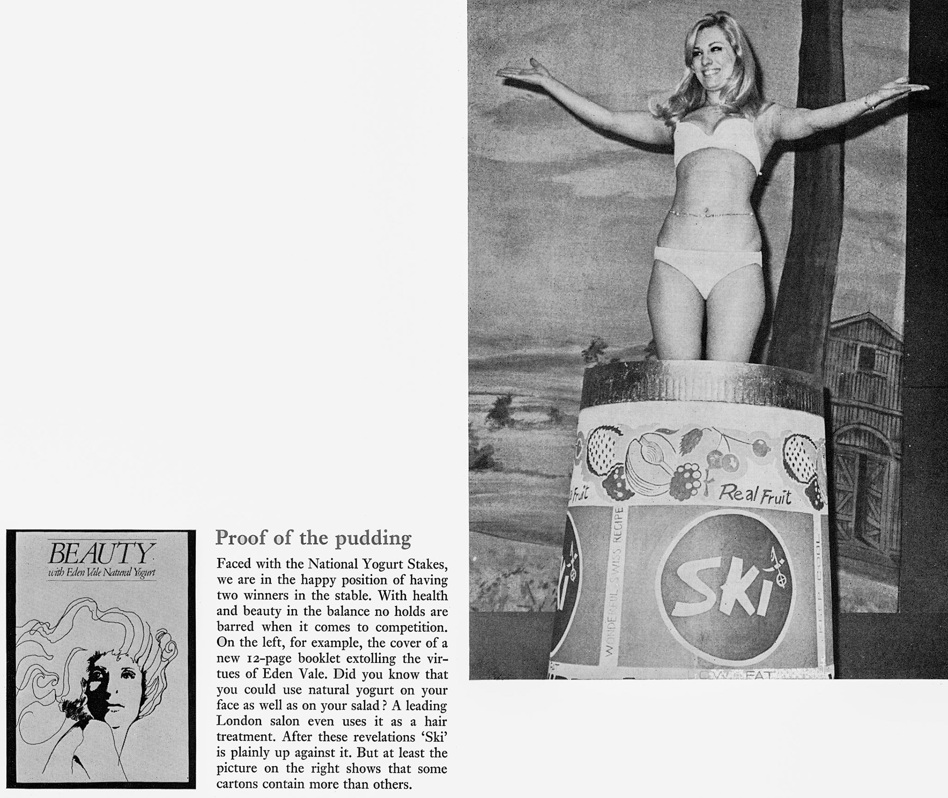 1970 "Some Ski cartons contain more than others" (Courtesy Doreen Williams)