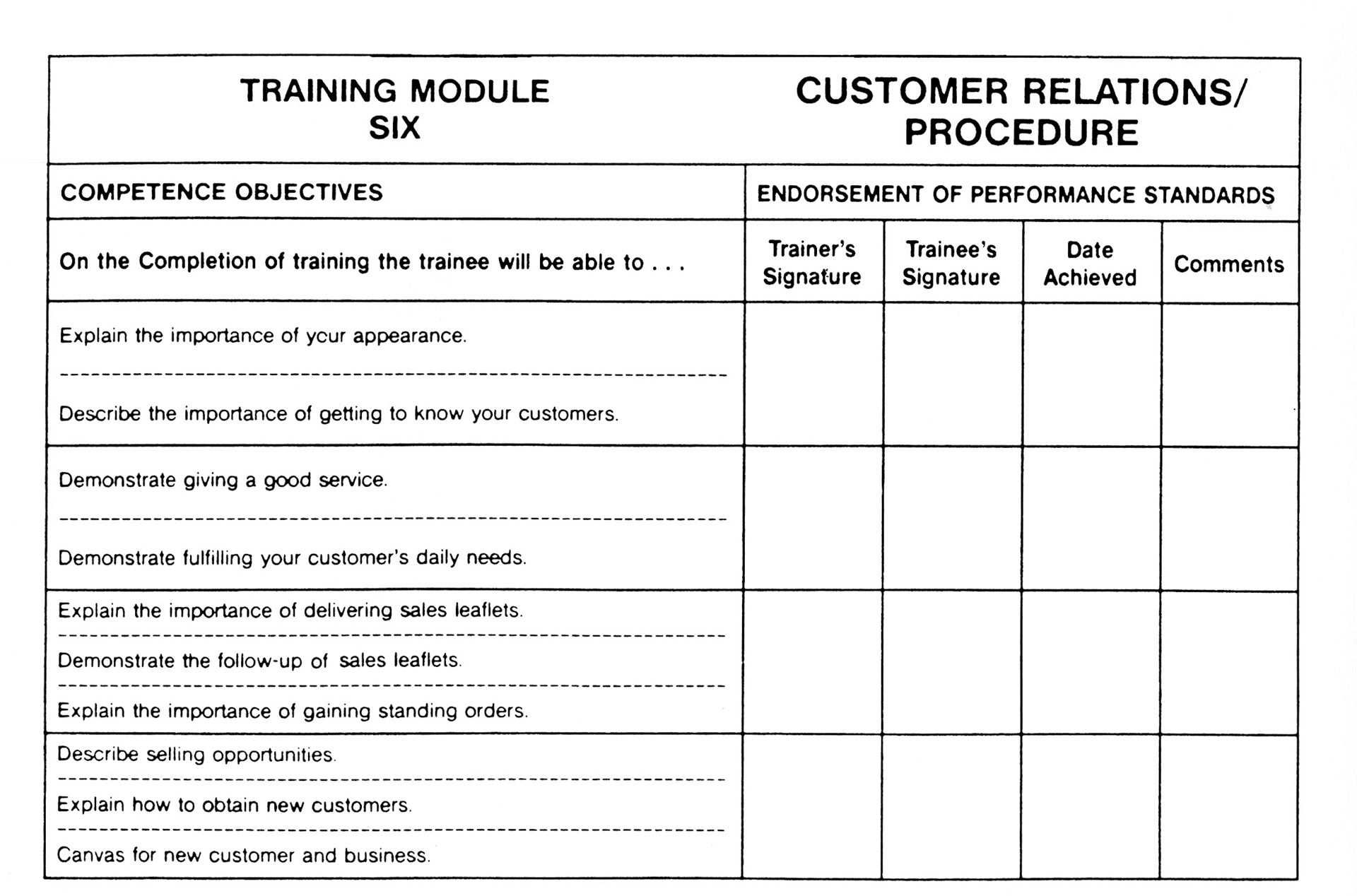 1990's Express/ Dale Farm Rounds Training Manual (Express Dairy Tales)