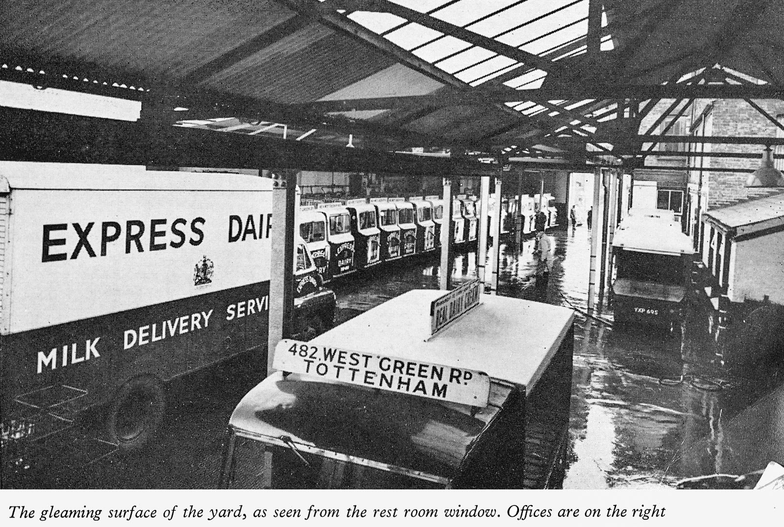 1961 West Green Road, Tottenham yard. (Express News Spring 1961)