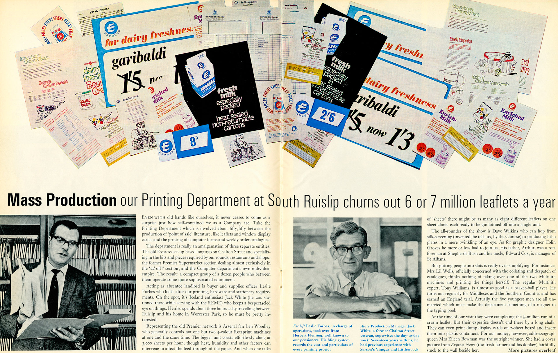1969 Printing Dept at South Ruislip