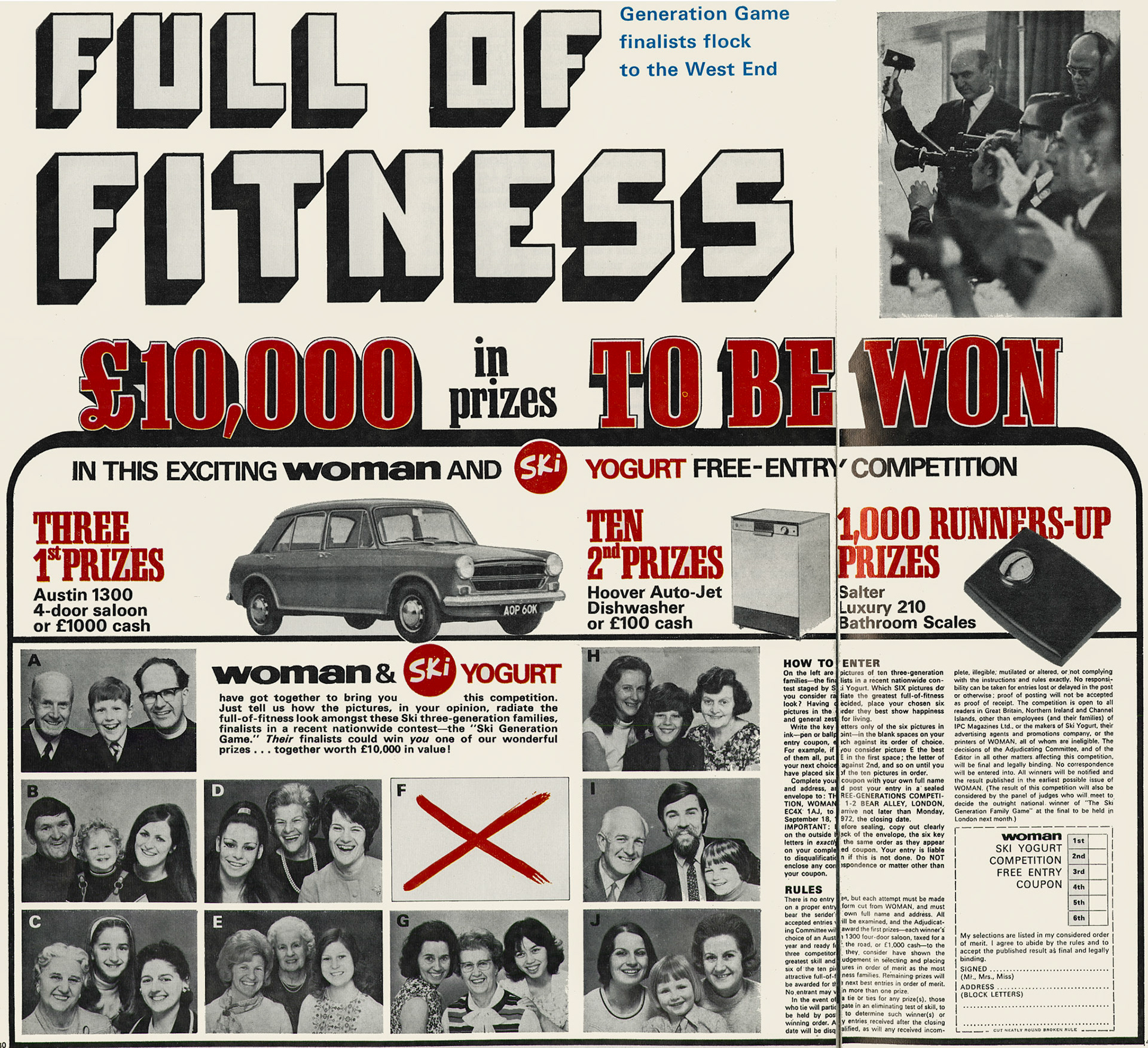 1972 Ski promotion. (Express News Christmas)