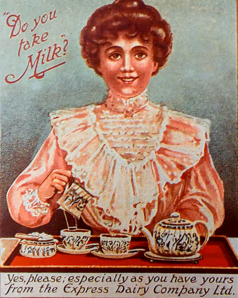 1900's ? Milk Promotion Advertisement (Courtesy Michael Aldread)