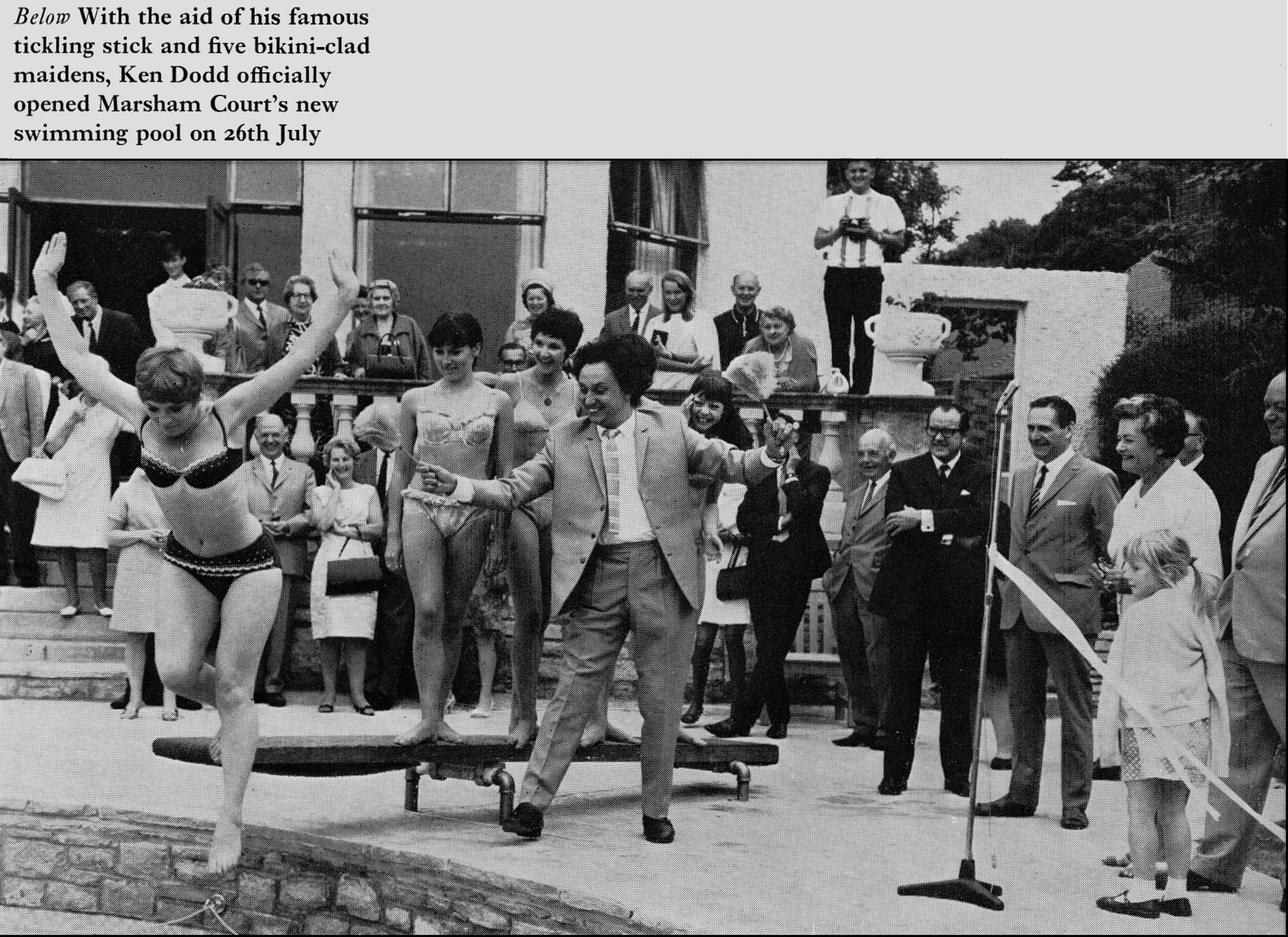 1969 Marsham Court Hotel opened by Ken Dodd. (Express News Autumn)