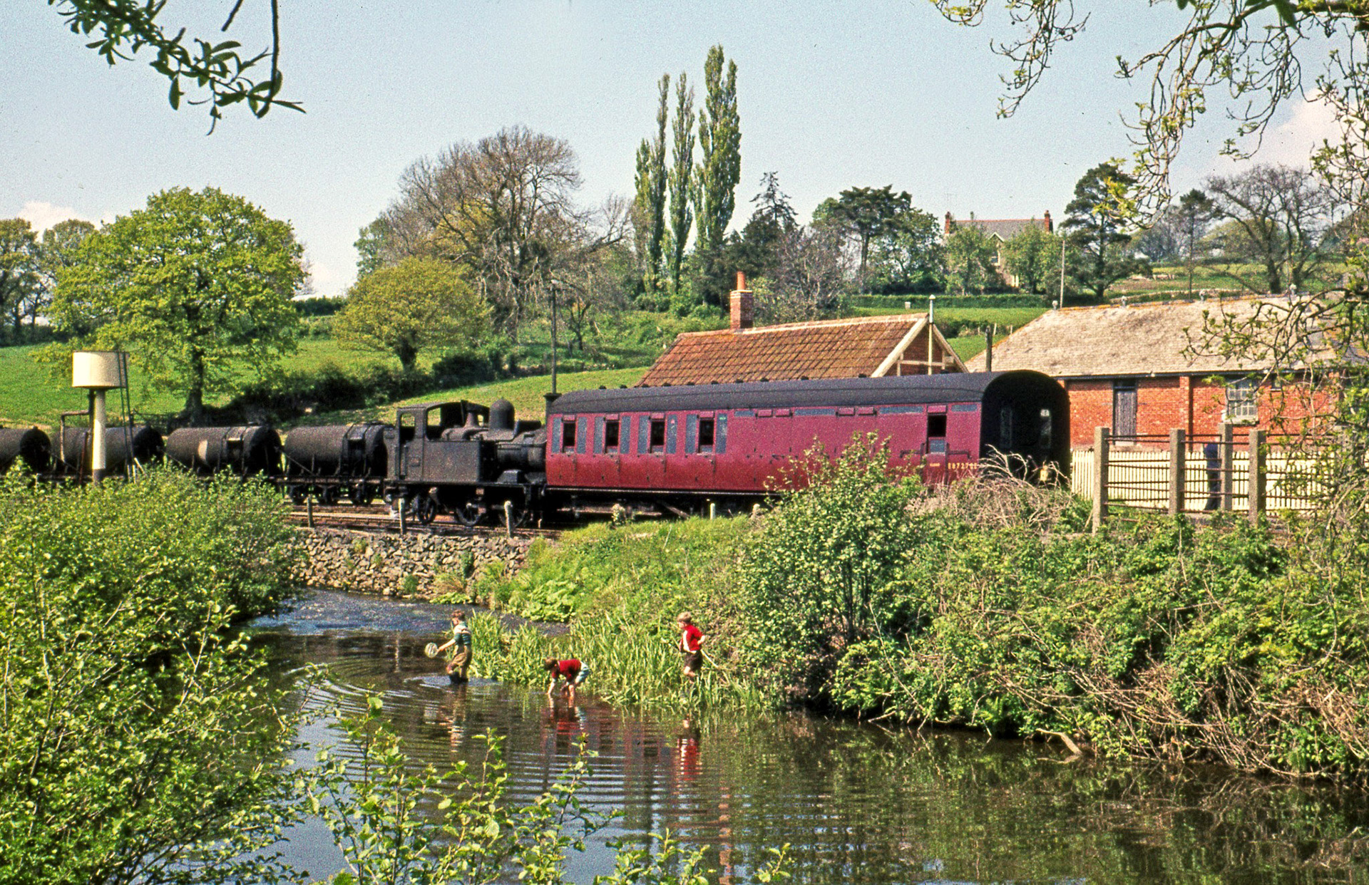 1950s Hemyock Station, Devon, in the 1950s, open for dairy traffic until 1975. (Courtesy Christopher Leigh)
