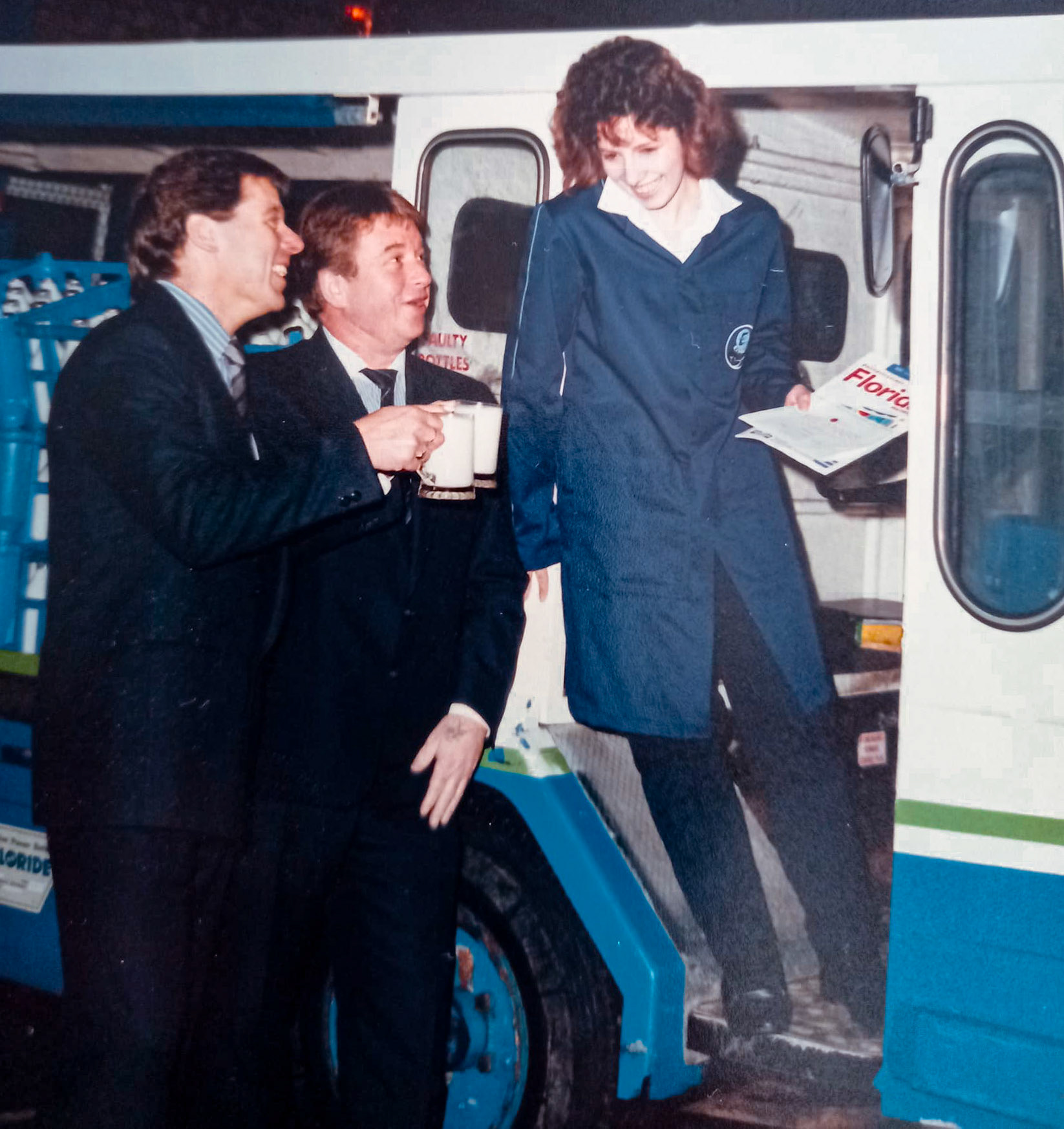 1989 Swanley. Sue Regelous comments "I won the Florida holiday for having the low fat milk sales at the Swanley depot. I took my sister on this holiday and we both enjoyed it so much. My manager Dave Townsend and area manager Jim Callaway presented this to me." (Courtesy Sue Regelous)
