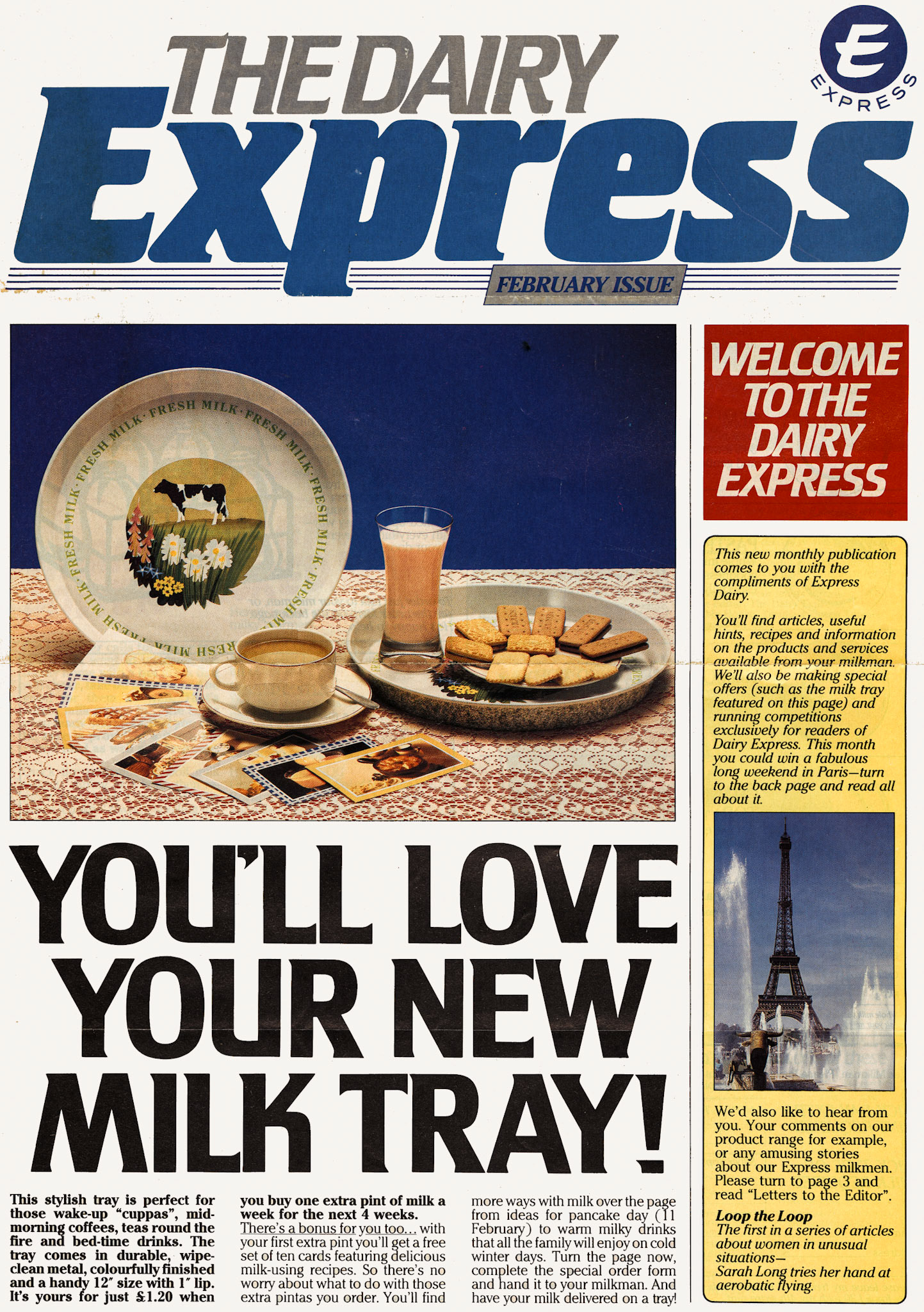 1986 February The Dairy Express - first edition of this newsletter (Courtesy Michael Aldread)