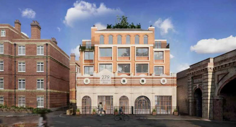 2023 Herne Hill depot, from Lambeth Council Planning Documents. Architects CGI proposal.
