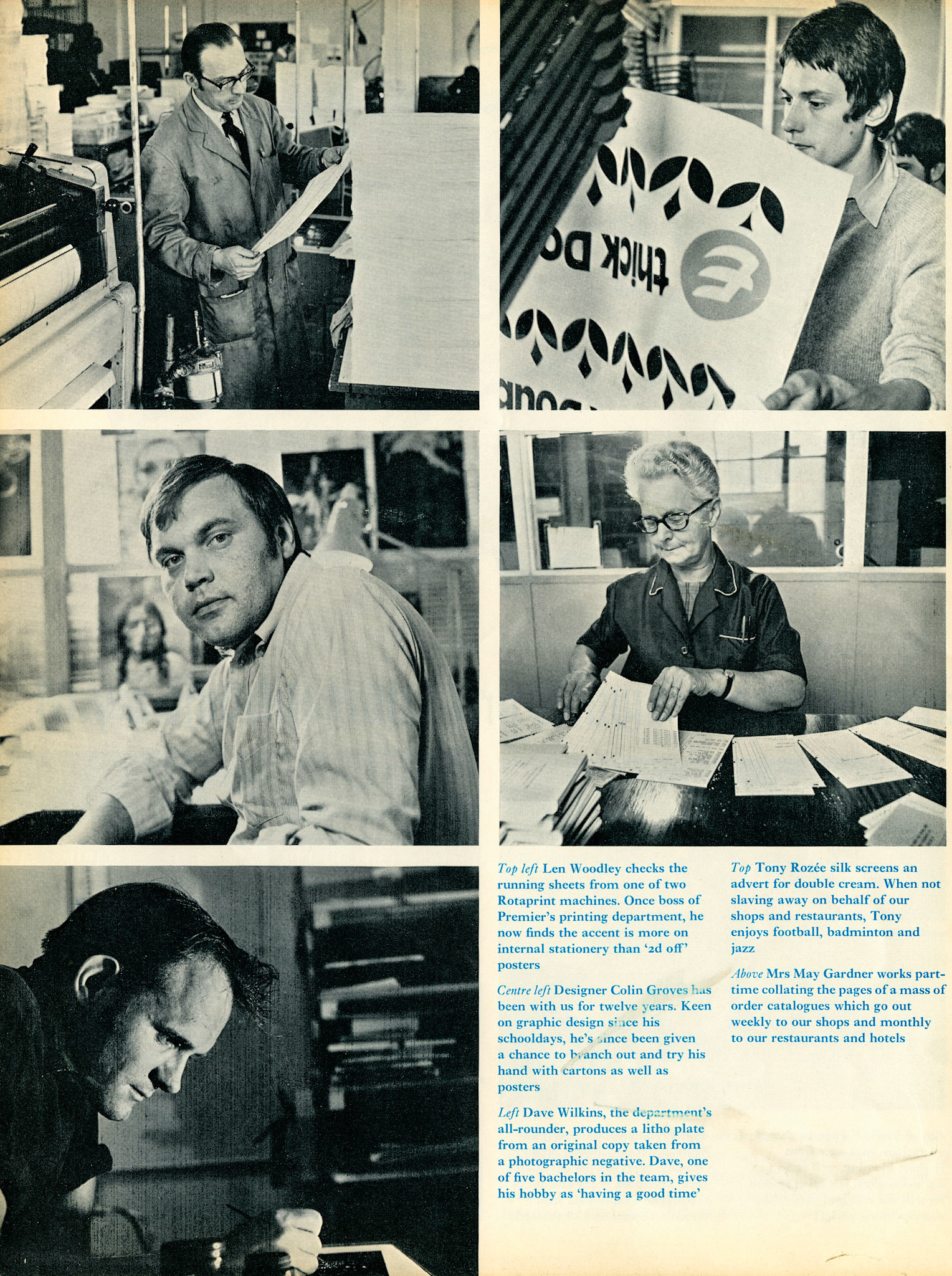 1969 Printing Dept at South Ruislip