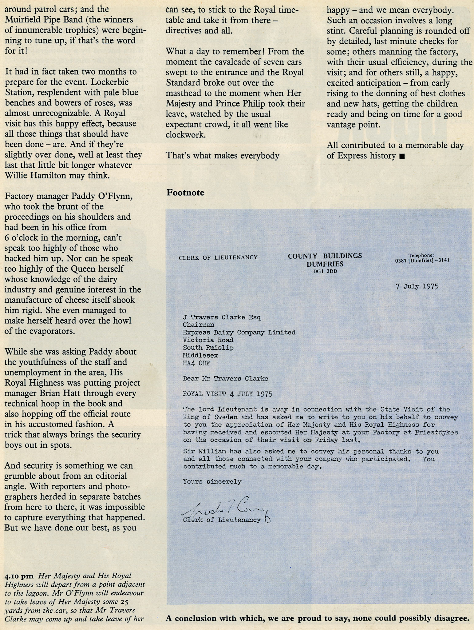 1975 Priestdykes, Lockerbie Creamery Opening p13