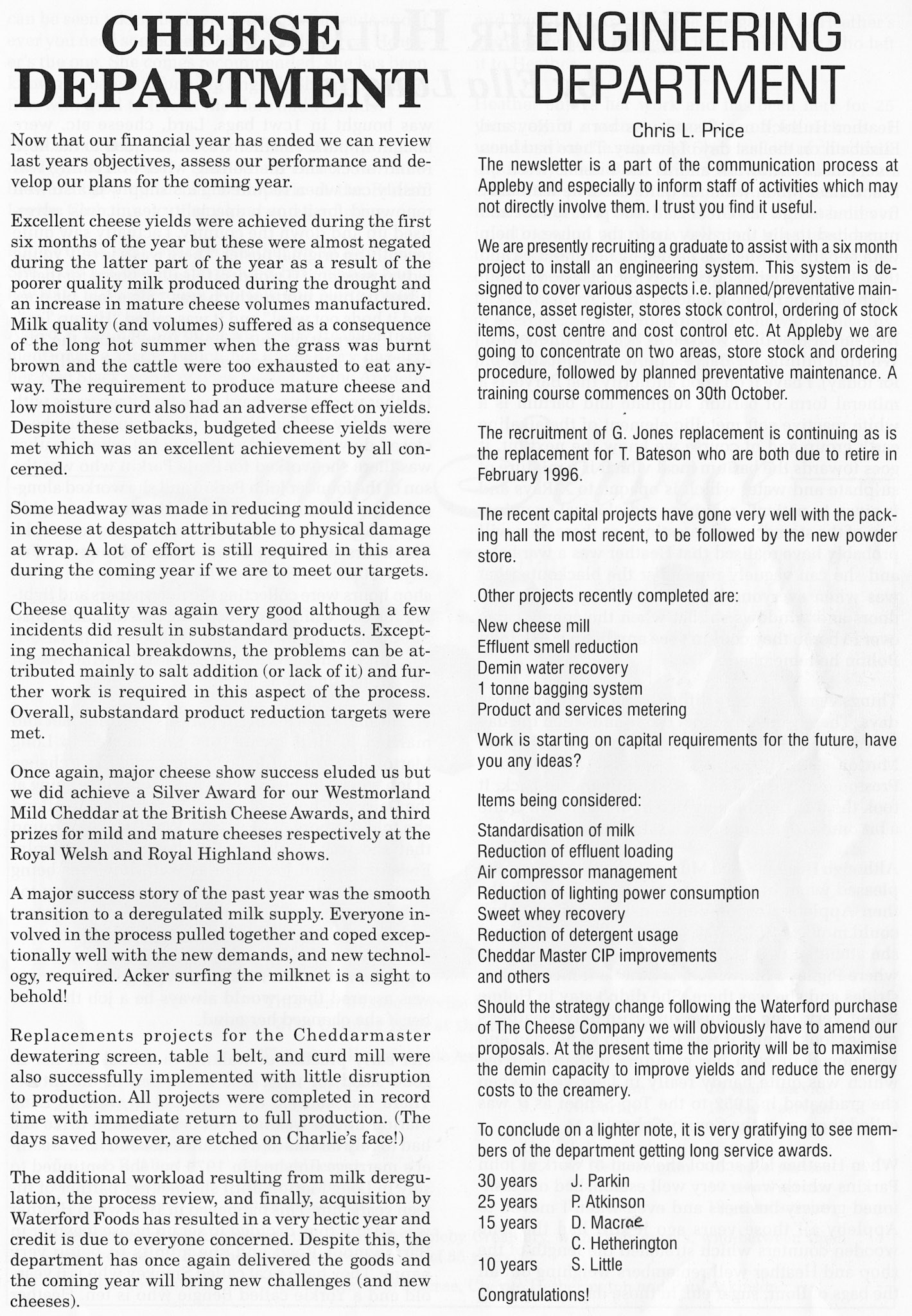 1995 December Appleby News (Courtesy Alan Mandle)