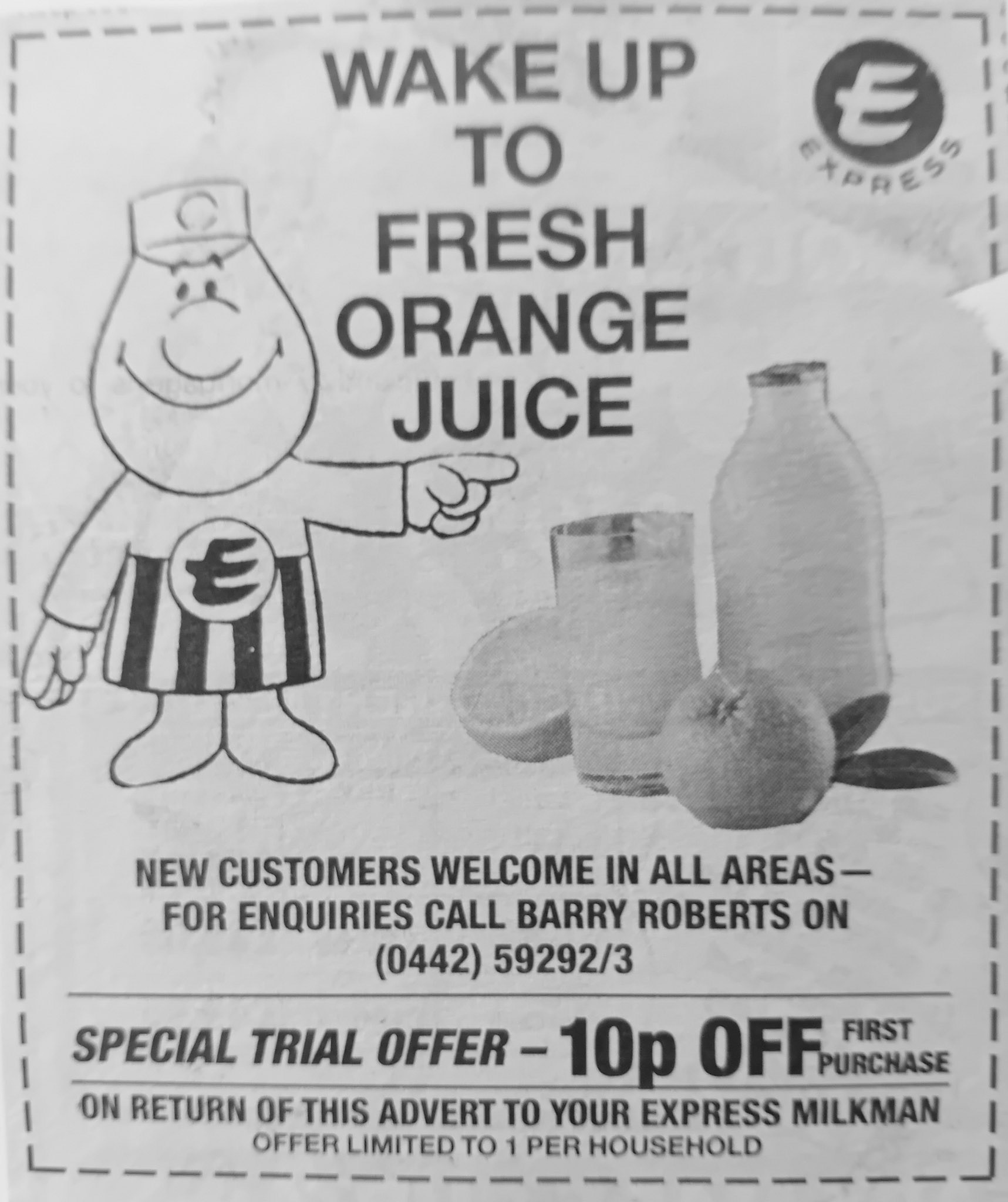 1980's milkman's sales promotion leaflets (Courtesy Paul Smith)
