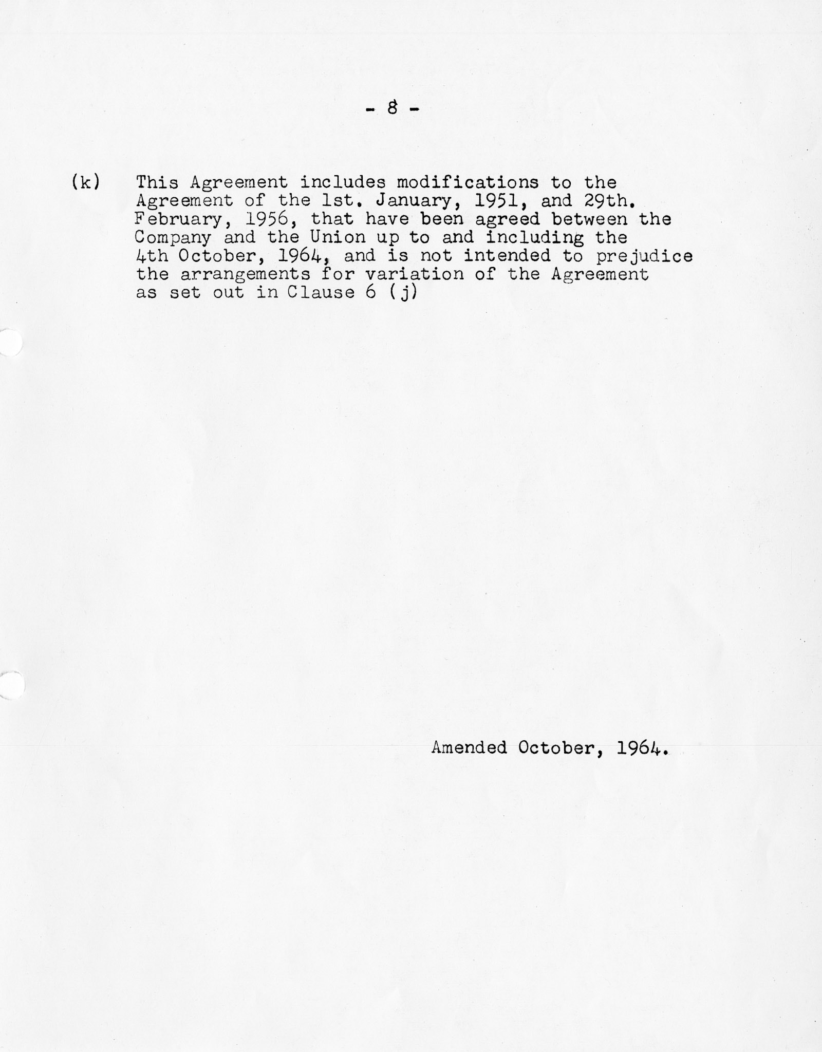 1964 Express &amp; TGWU Agreements - Retail and Transport. (Courtesy Dave Fane)