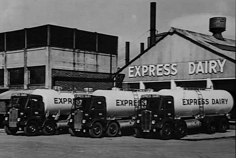 1930s Early milk tankers. (Express 125 Years video still)