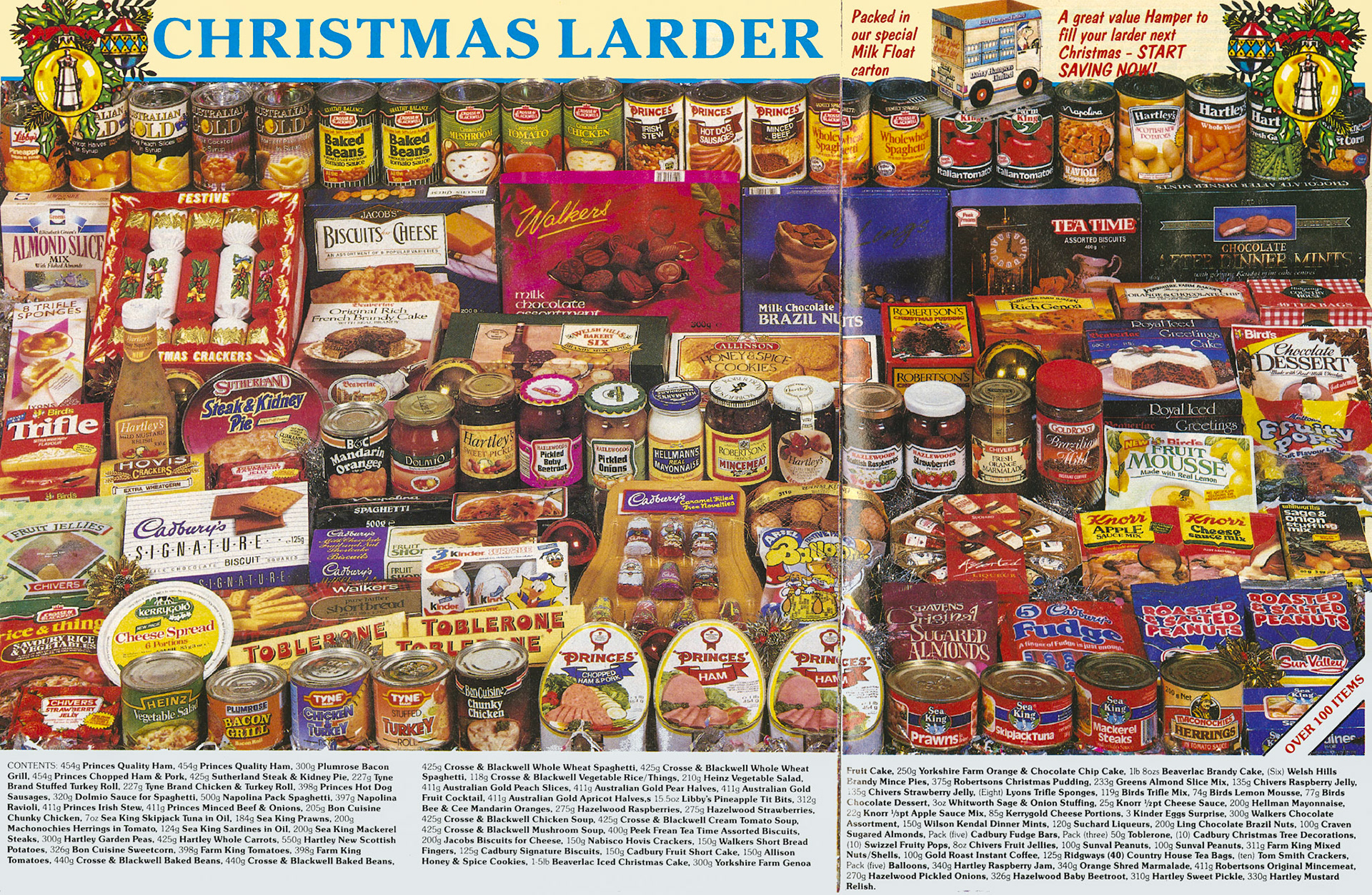 1990 Christmas Hampers leaflet (Courtesy Paul Luke)