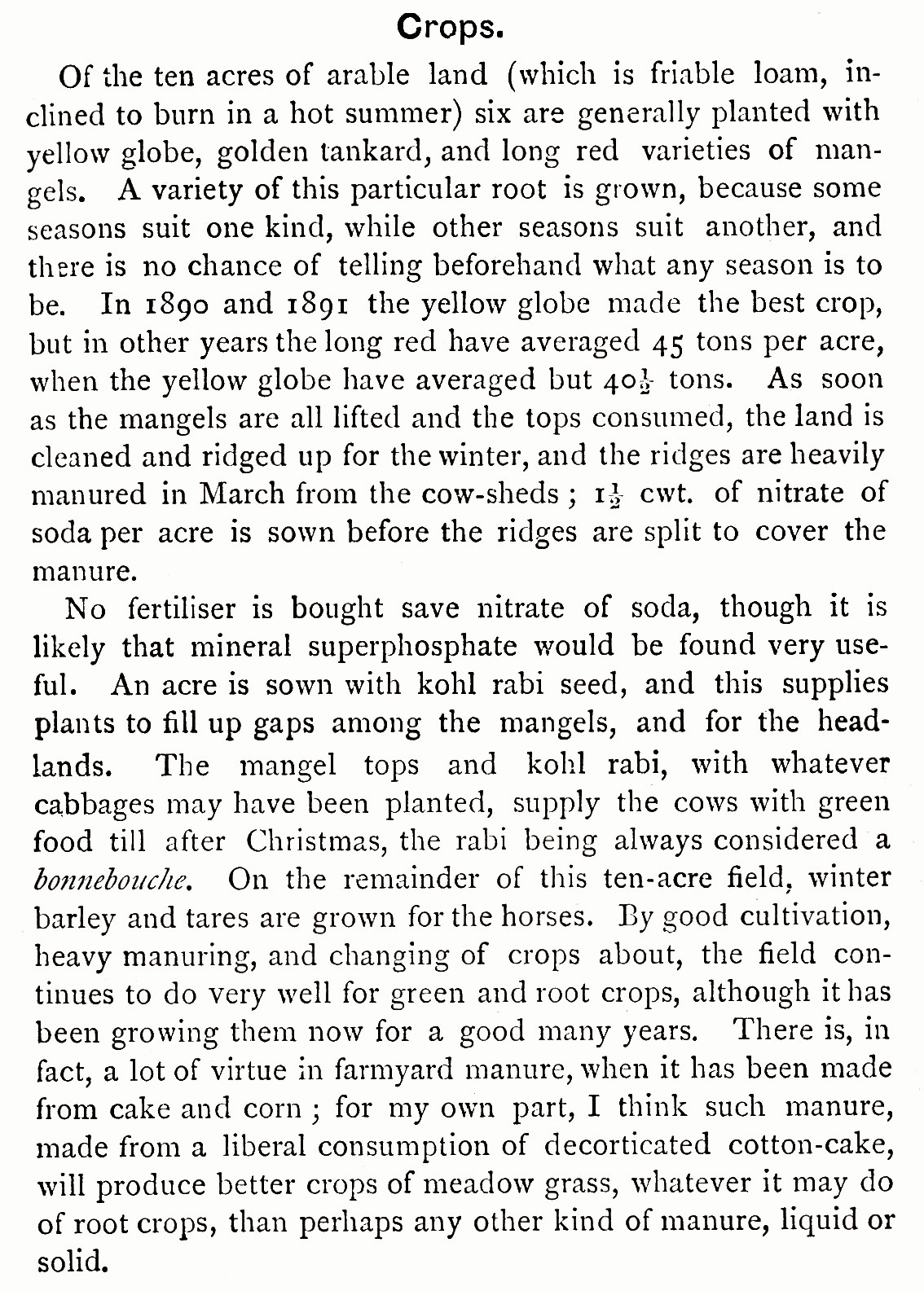 1896 "An Ideal Dairy Farm' Chapter 1 of 'British Dairying' by Prof. J.P. Sheldon, Second Edition.