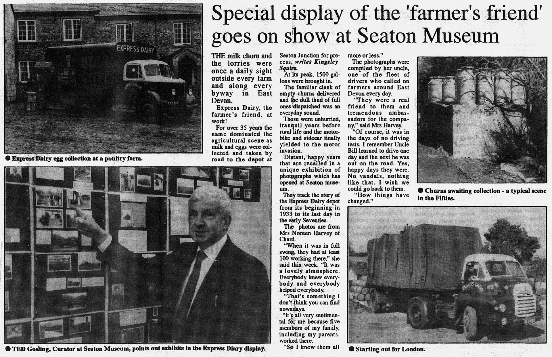 1980's? Seaton Museum - article (Courtesy Keith Sweetland)