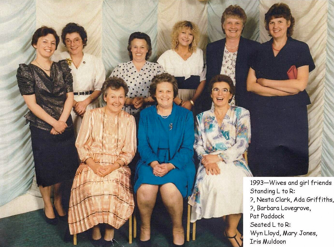 1993 Long service awards night at Express Ruyton. Angela Dawn Davies comments "I was an apprentice in the office and Nesta Clark was my main mentor-she was amazing as was everyone else in the office. Was a great first job." (Courtesy Margaret Lycett, Ruyton Revisited FB Group)