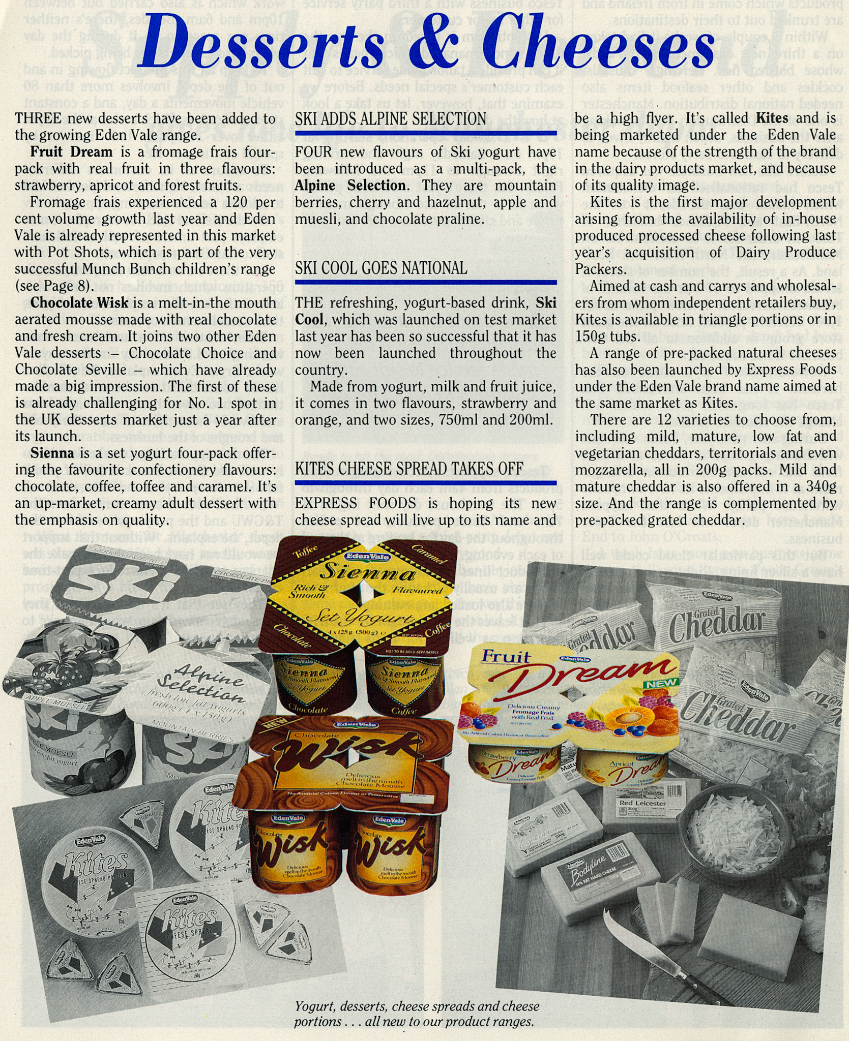 1988 Stephen Blakemore comments "I remember the Alpine Selection being produced at Cuddington. Cherry and Hazelnut was my favourite!" (August Express News)