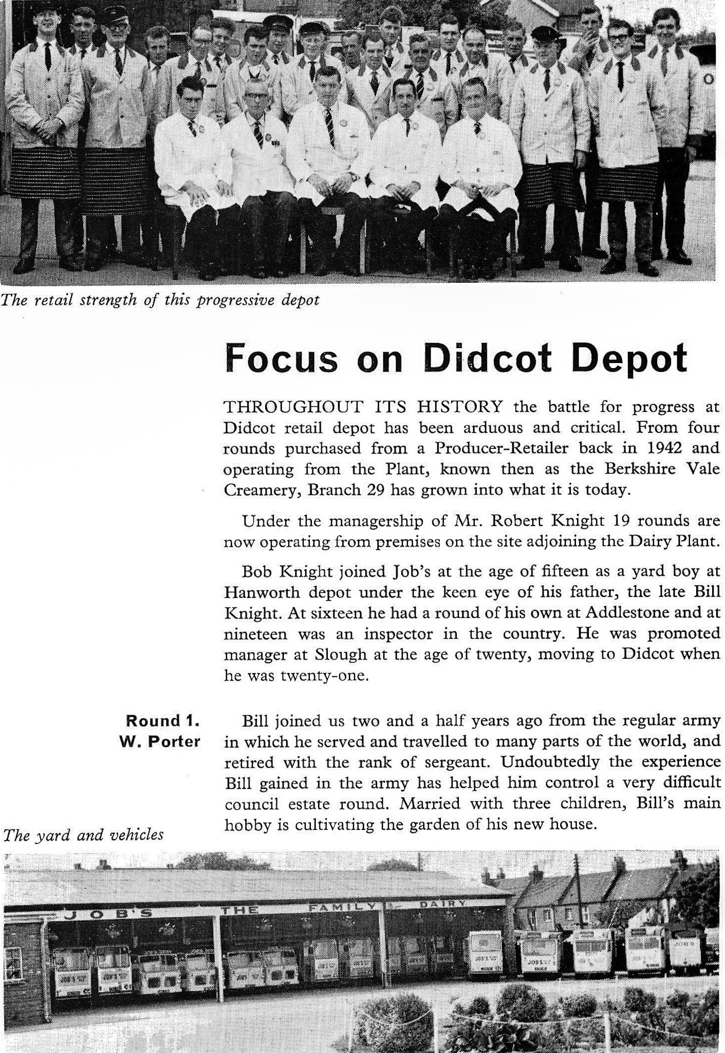 1964 Didcot Retail Depot. (From Book of Job House Magazine, Summer)
