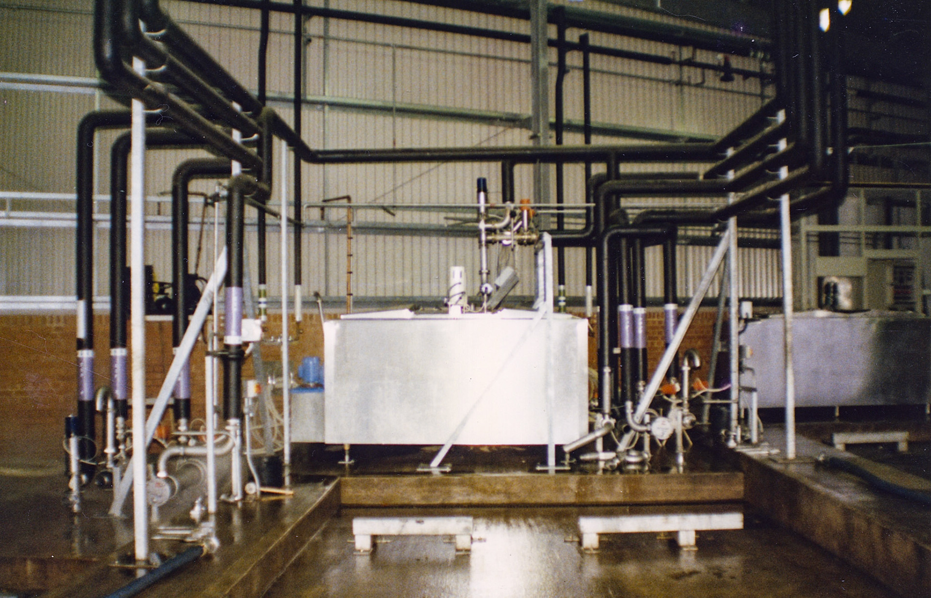 1980s Exeter Processing-silo and milk reception construction. (Pictures by Syd Johnston, presented by his son Ian via Teresa Heal)