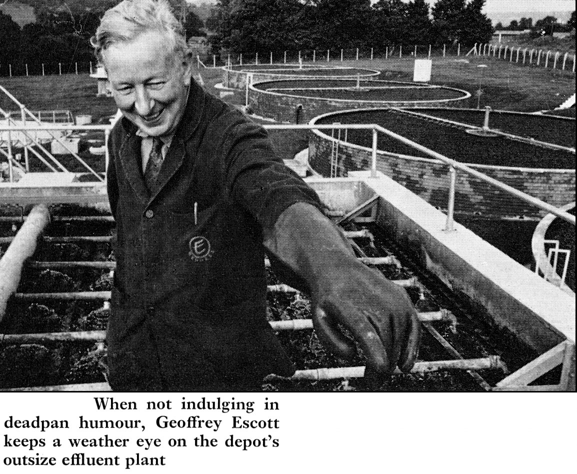 1969 Honiton Creamery, with Geoffrey Escott looking after the effluent plant. (Express News Christmas)