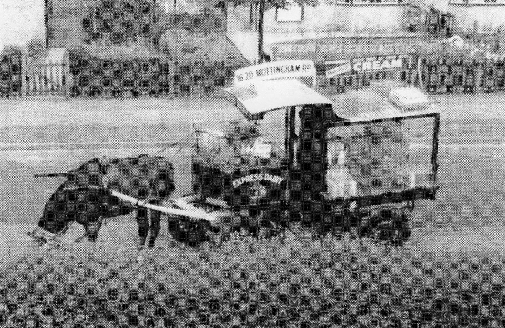 1950's Express delivery in Purney's Road, Kidbrooke. (Photo Stephen Sopp, courtesy John Kennett and SEnine magazine)