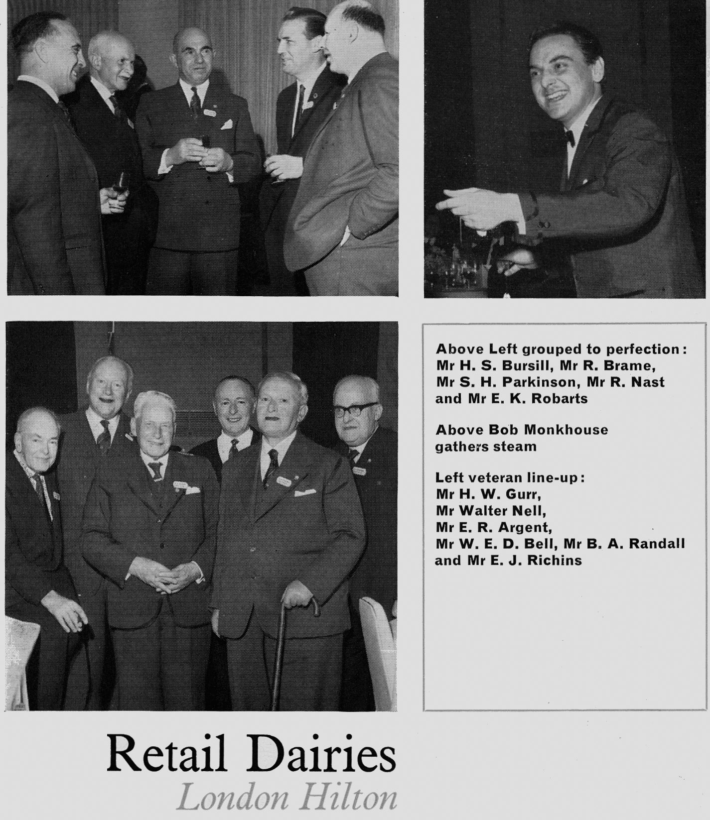 1965 London Management Dinner (April Express News)