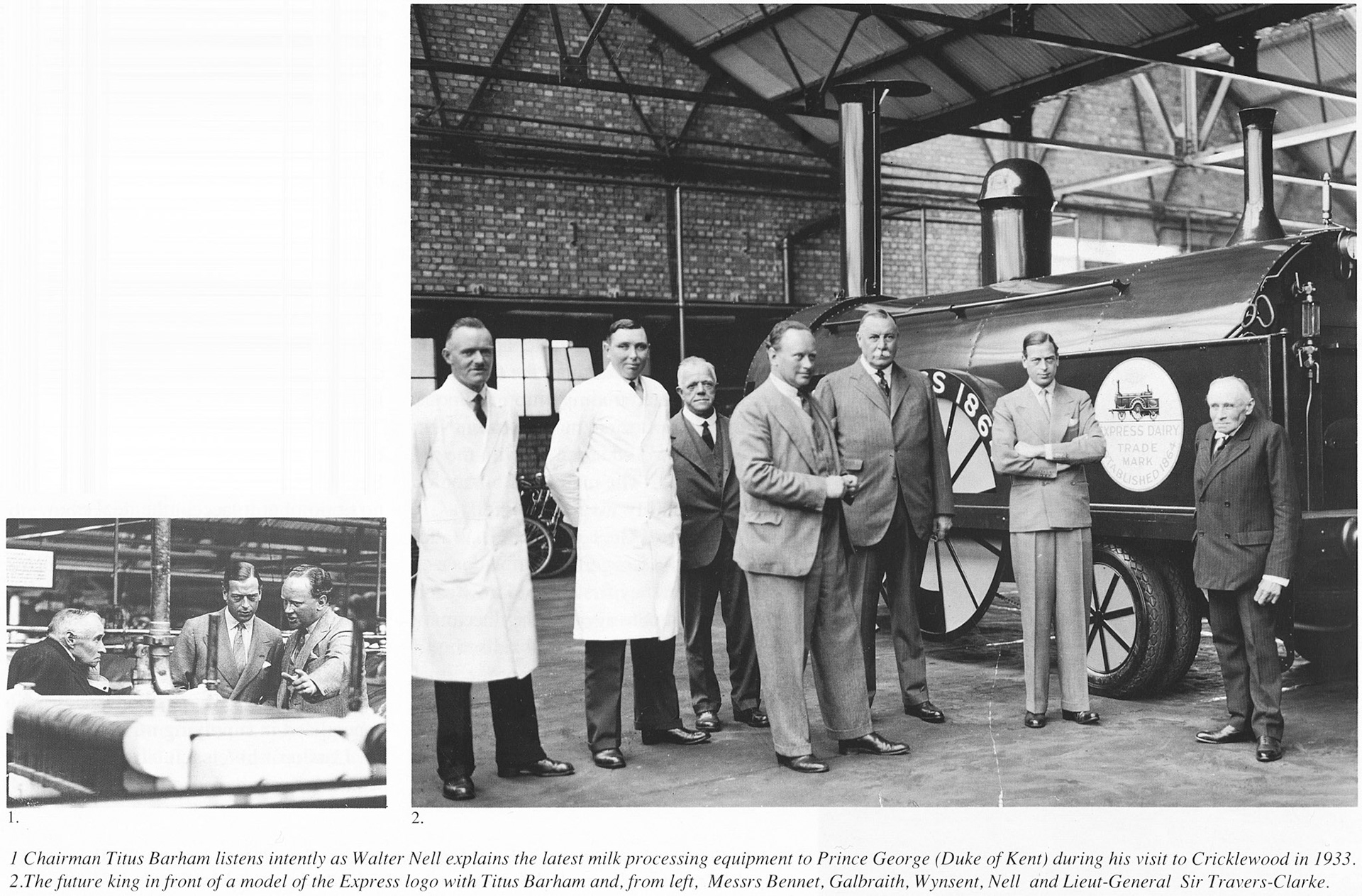 1933 Cricklewood visit of the Duke of Kent visit