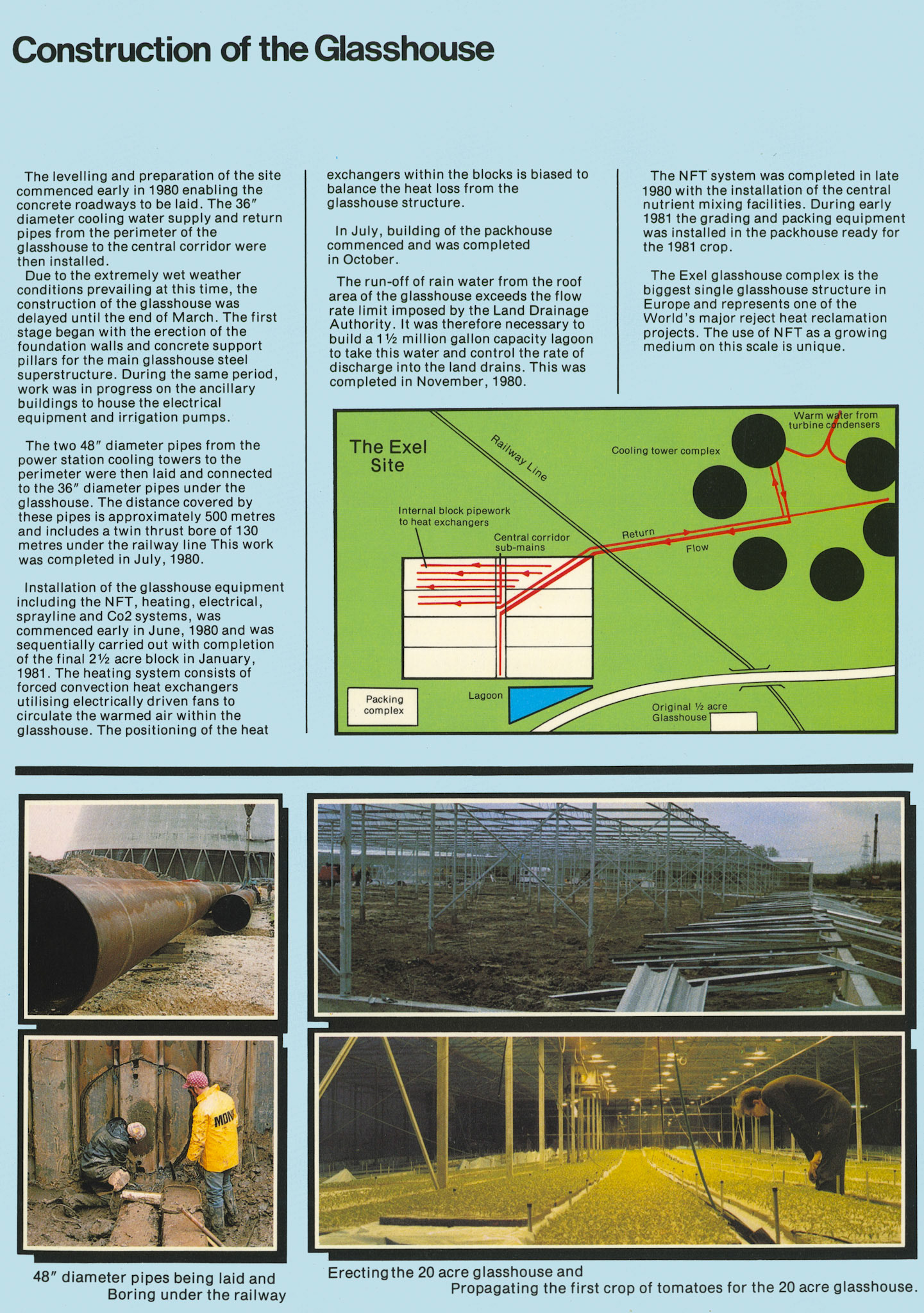 1981 Exel Produce Ltd Official Launch Brochure. Joint venture with Express and the C.E.G.B. at Drax Power station, Yorkshire. Page 2. (Courtesy John Southwell)