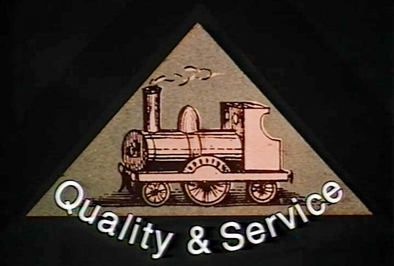 1860s The Express Country Milk Supply Company's logo featured a locomotive, and the Company motto was 'Quality &amp; Service'. (Express 125 Years video still)