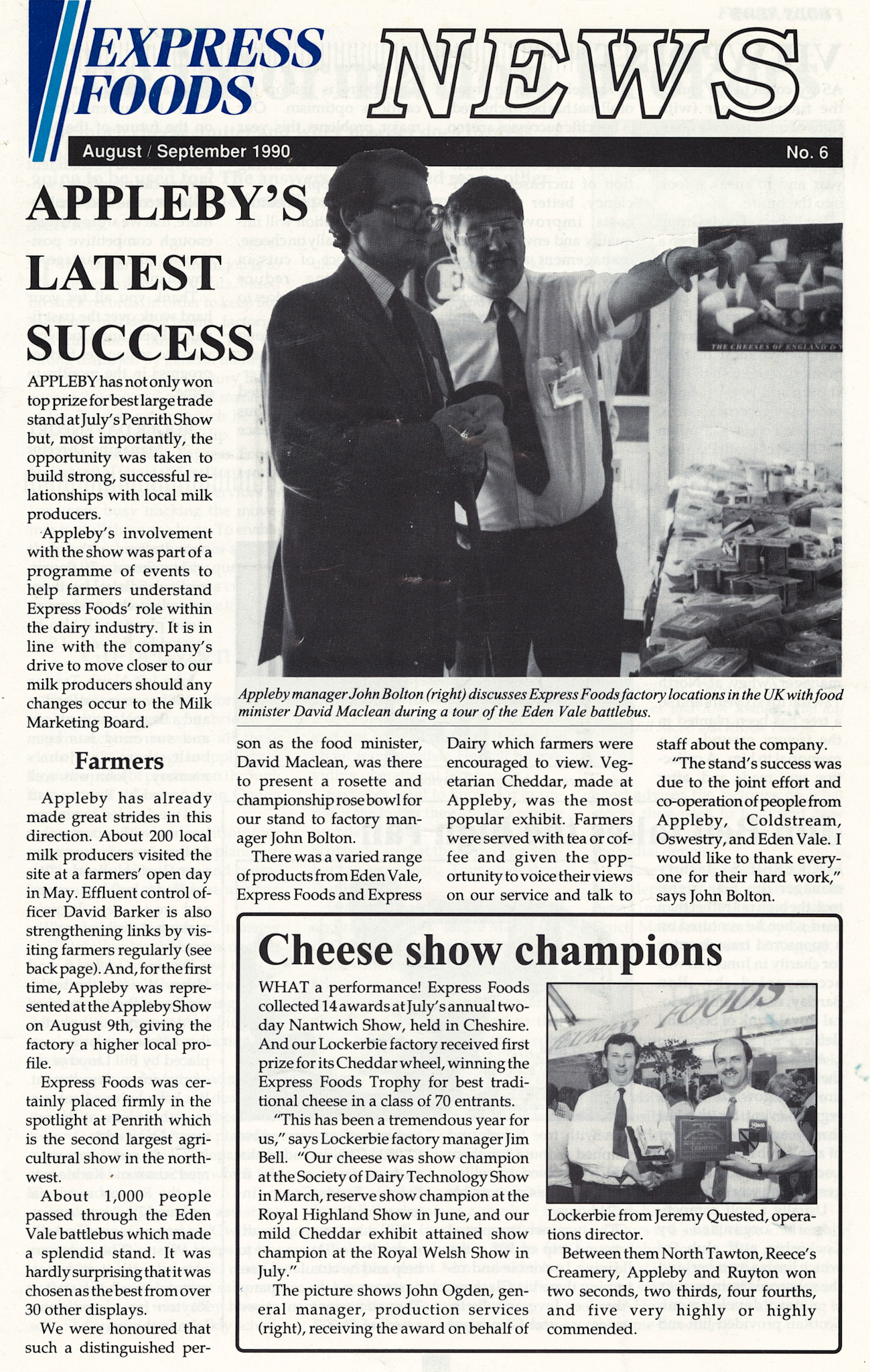 1990 August-September Express Foods News