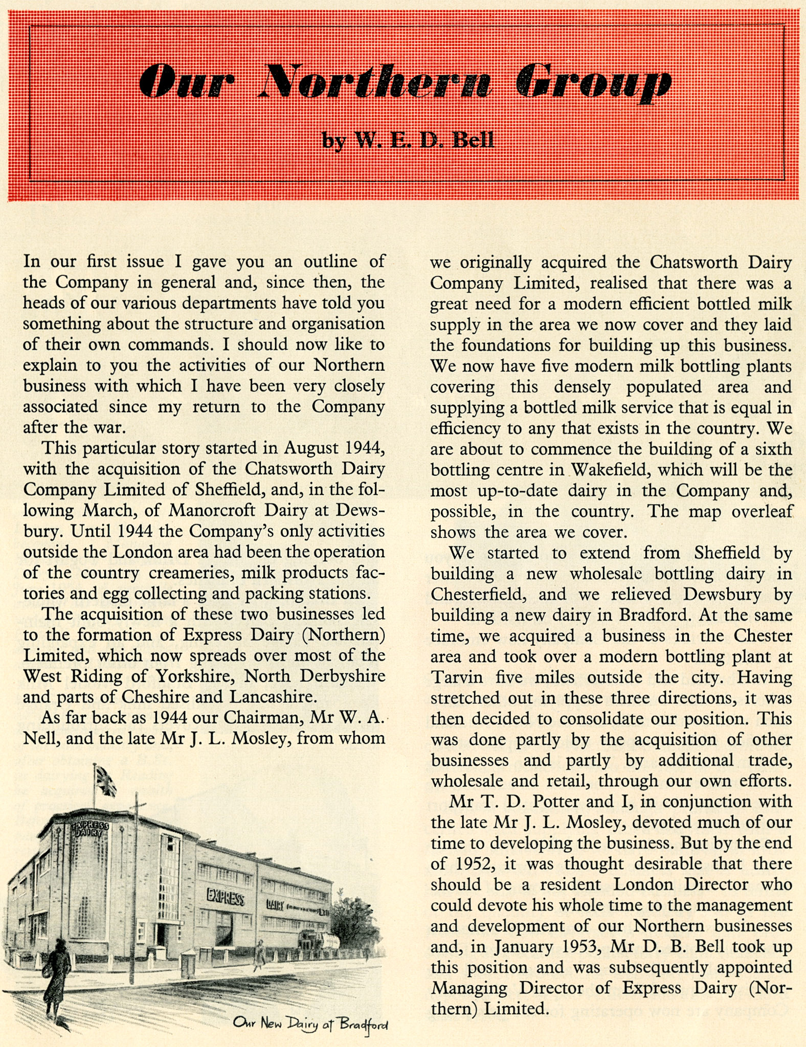 1957 Express Dairy Northern article from Express News