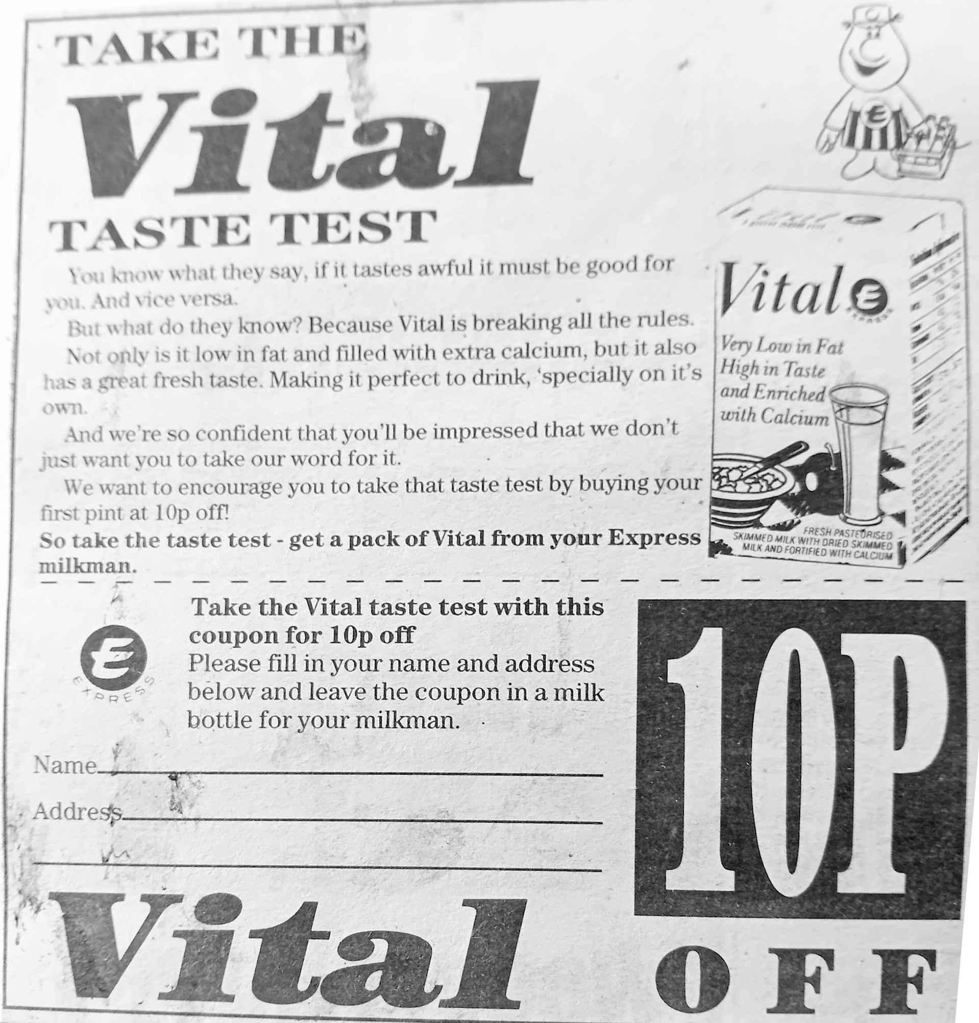 1987c Milkman's sales promotion leaflets (Courtesy Paul Smith)