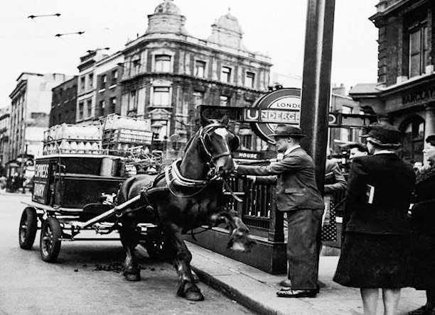 Central London delivery by horse. (Courtesy Richard Gaylard)