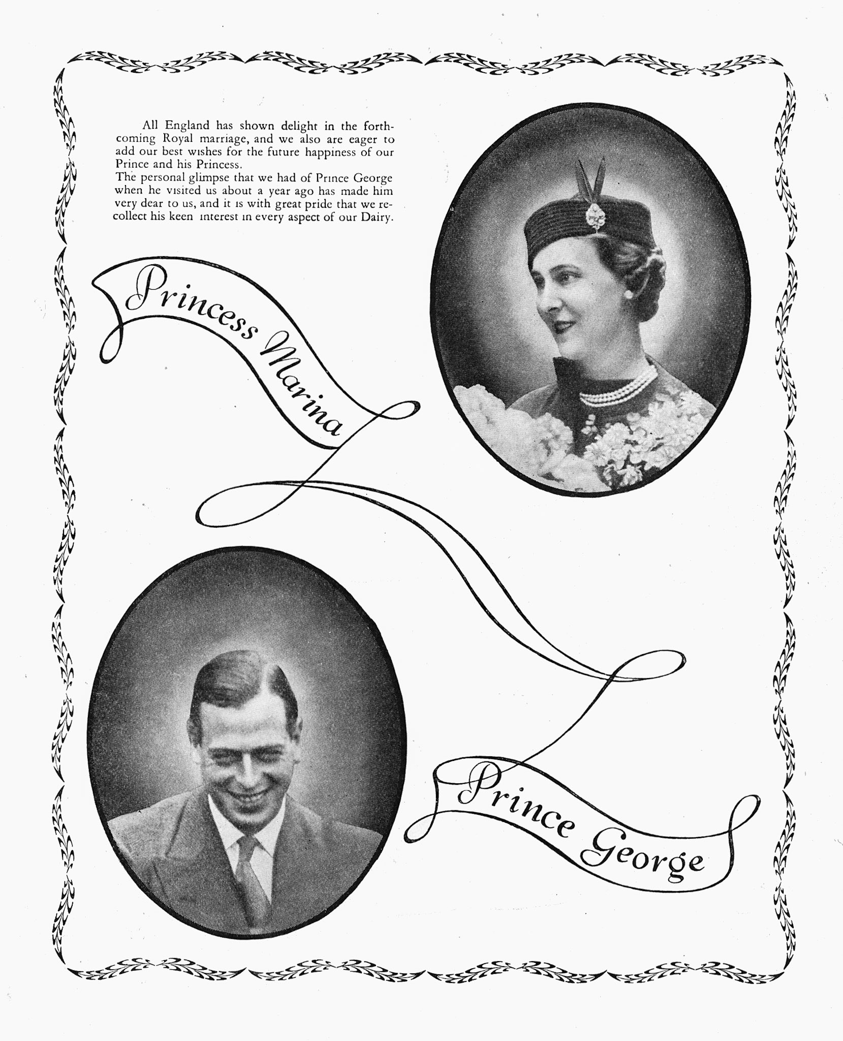 1934 November-Dairymaid Magazine 41 Frontispiece (Express Dairy Tales Archive)