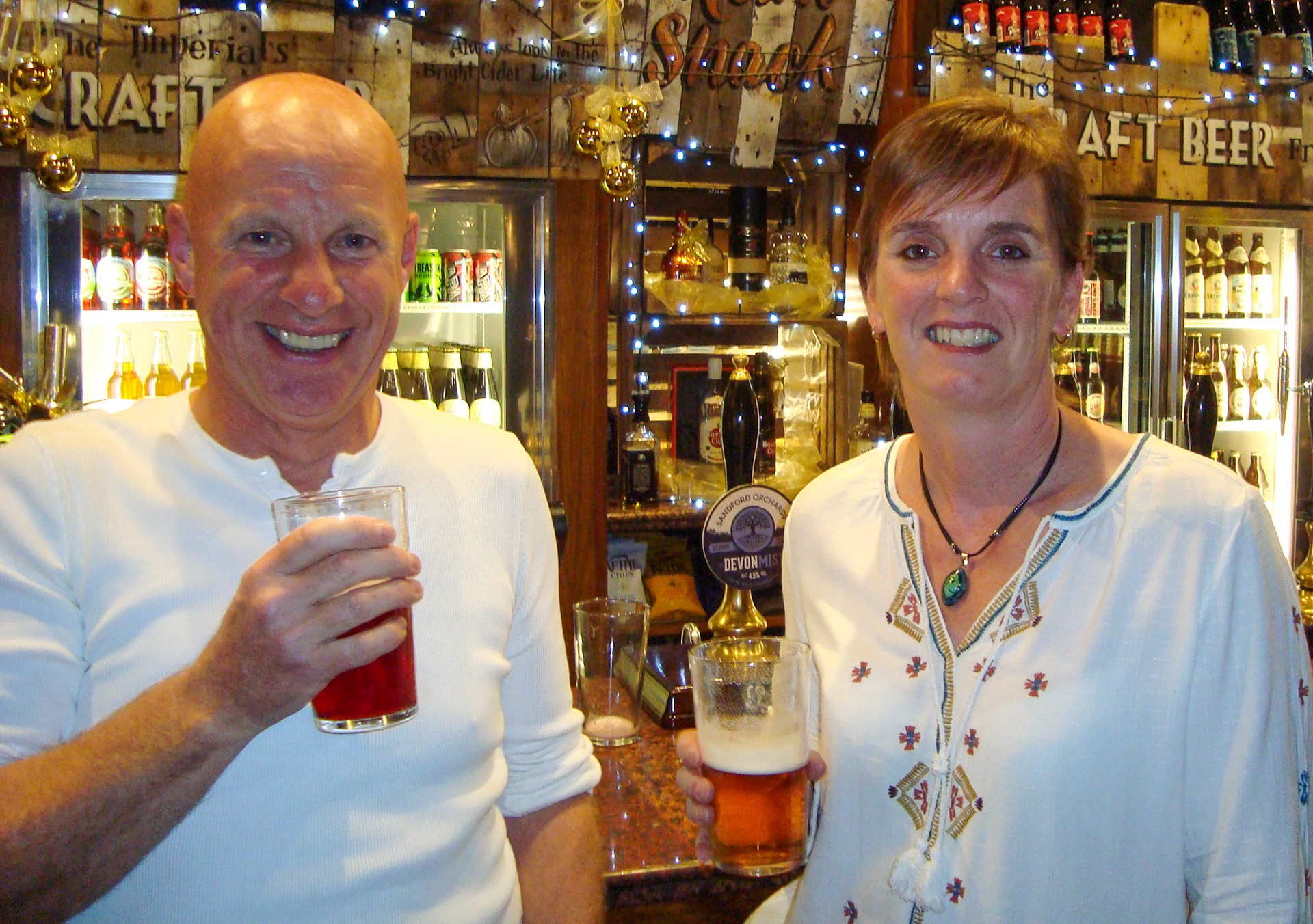 2016 Exeter Staff Reunion, The Imperial.  Jimmy Heal &amp; Jackie Ditchburn (Courtesy Phillip Budd)
