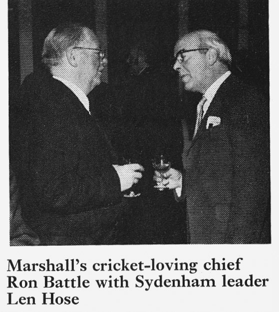 1973 Rob Battle from Marshall's Dairies with Les Hose from Sydenham.(Express News Autumn)