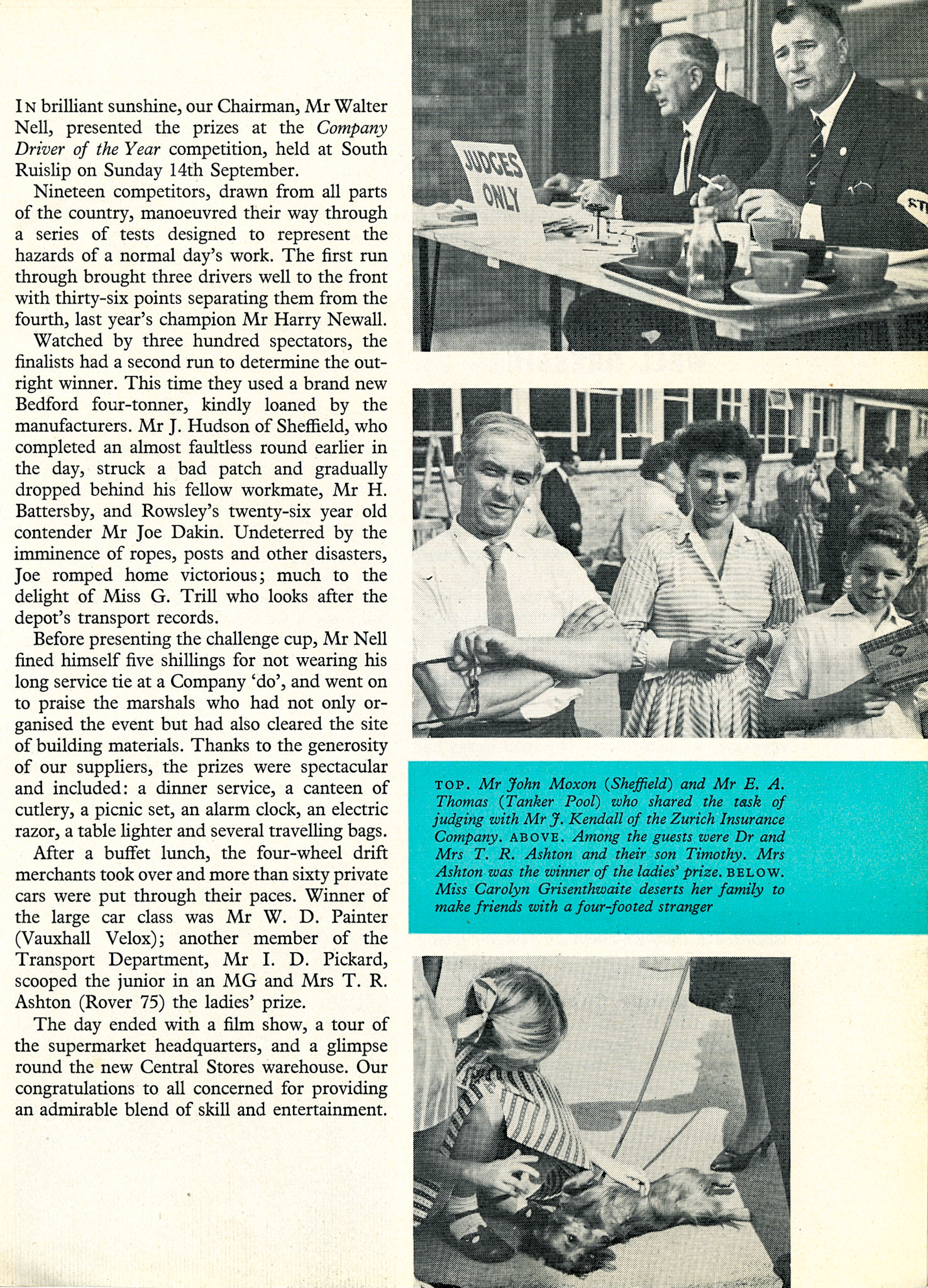 1958 Driver of the Year Competition at South Ruislip