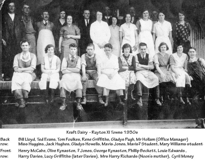 1930's Ruyton Dairy staff. (Courtesy x, Ruyton Revisited FB Group)