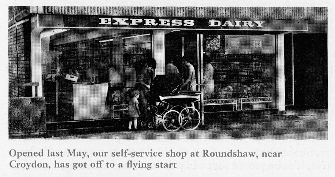 1970 New self-service shop on the Roundshaw estate between Wallington and Croydon