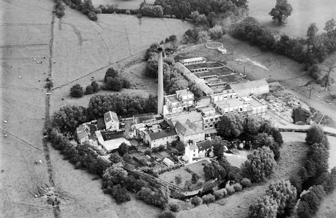 1937 Staplemead. Aerial views of the then Aplin & Barrett site. (Courtesy Colin Carpenter, from BritainFromAbove EPW058922)