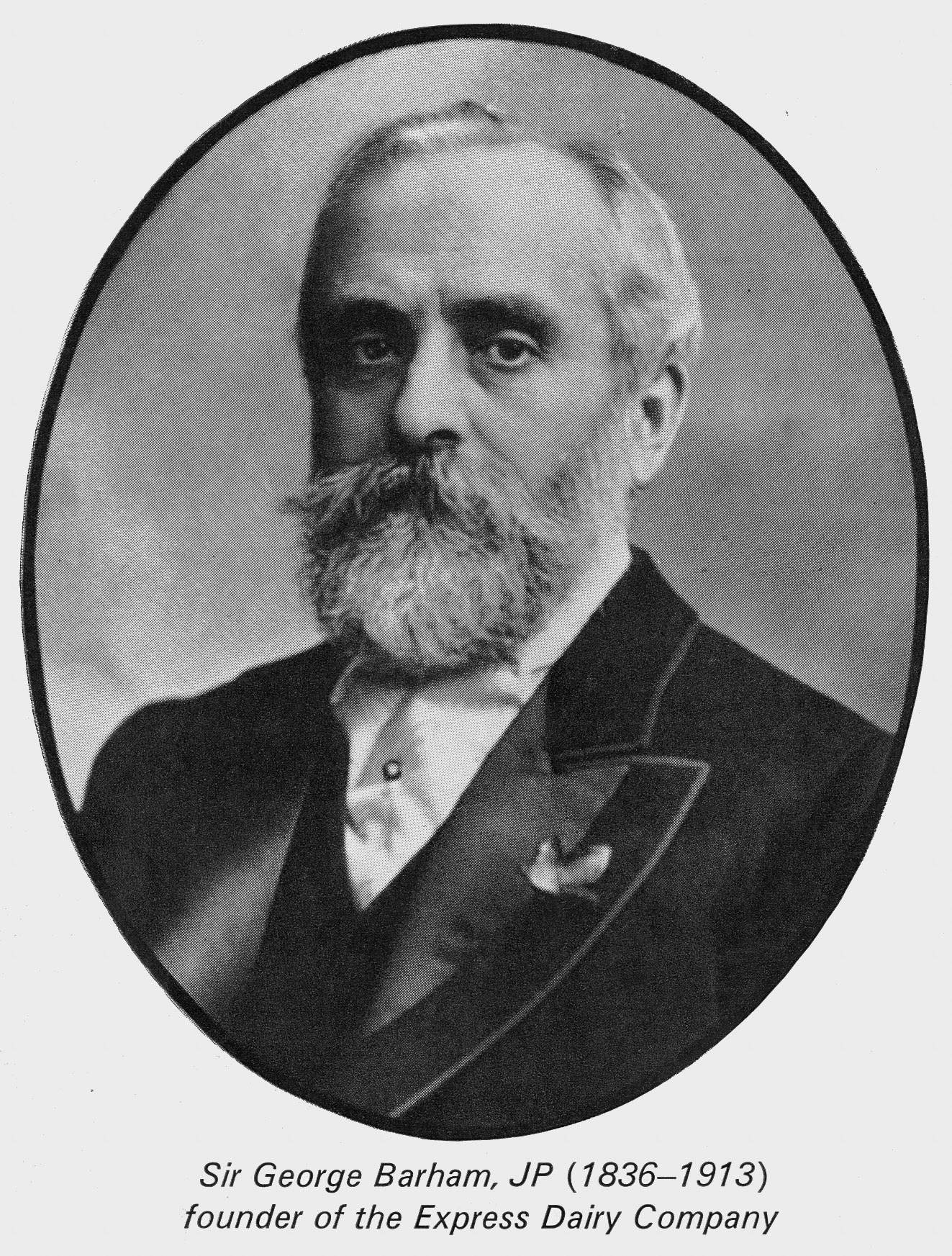 1890s Sir George Barham 1836-1913 (From 'Express in Focus 1964, also in 1935 May-Dairymaid Magazine. (Courtesy Brian Rebbeck)