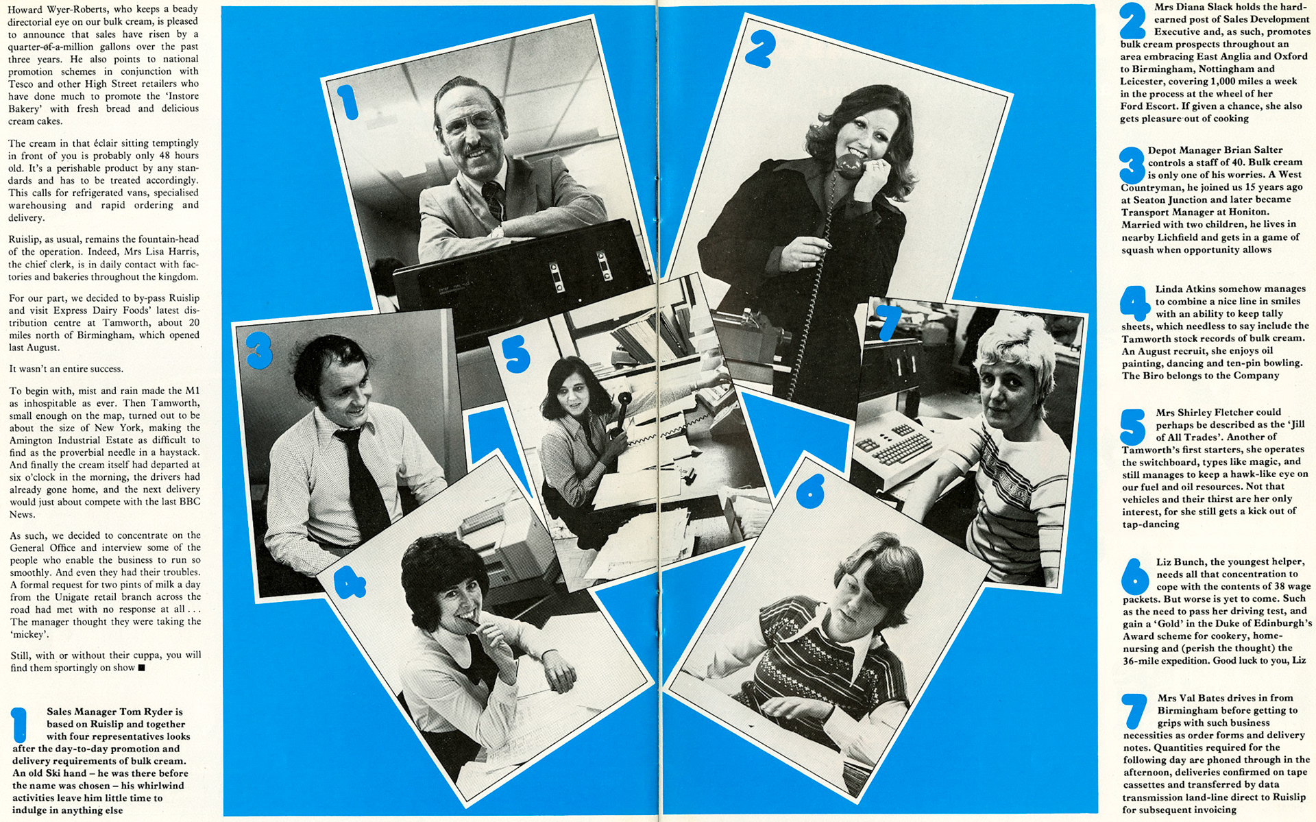 1977 Bulk Cream operation at South Ruislip and Tamworth