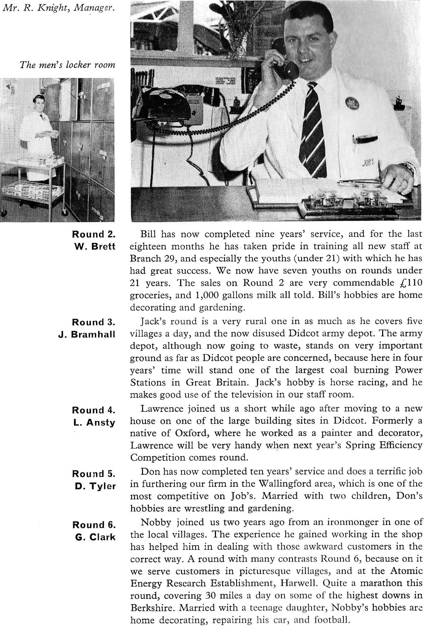 1964 Didcot Retail Depot. (From Book of Job House Magazine, Summer)